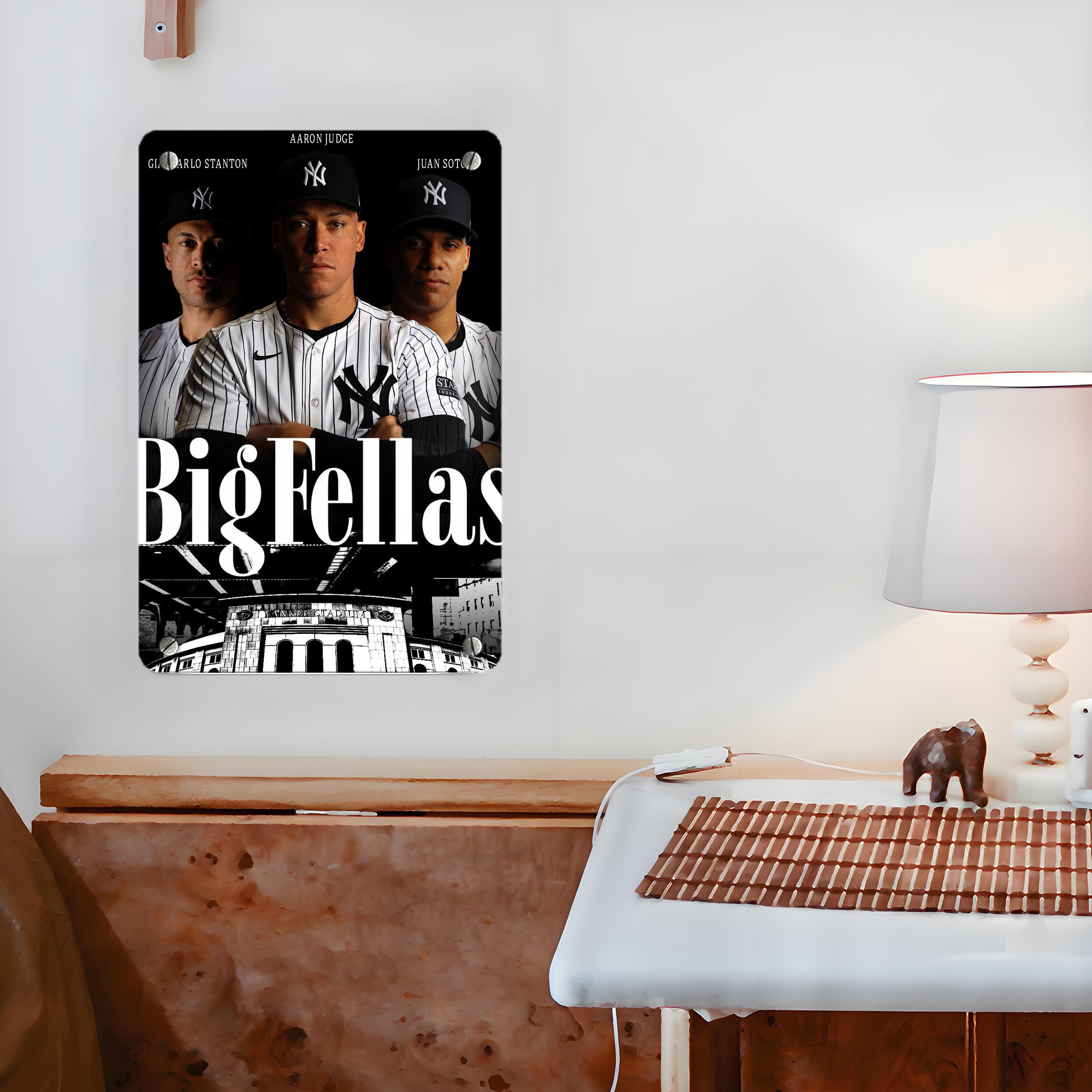 New York Yankees 341 Metal Tin Sign 8x12inch - High-Quality Full-Print Decorative Wall Art, Durable Rust-Resistant Metal Plaque For Living Room, Bedroom, Kitchen, Office, Bar Décor