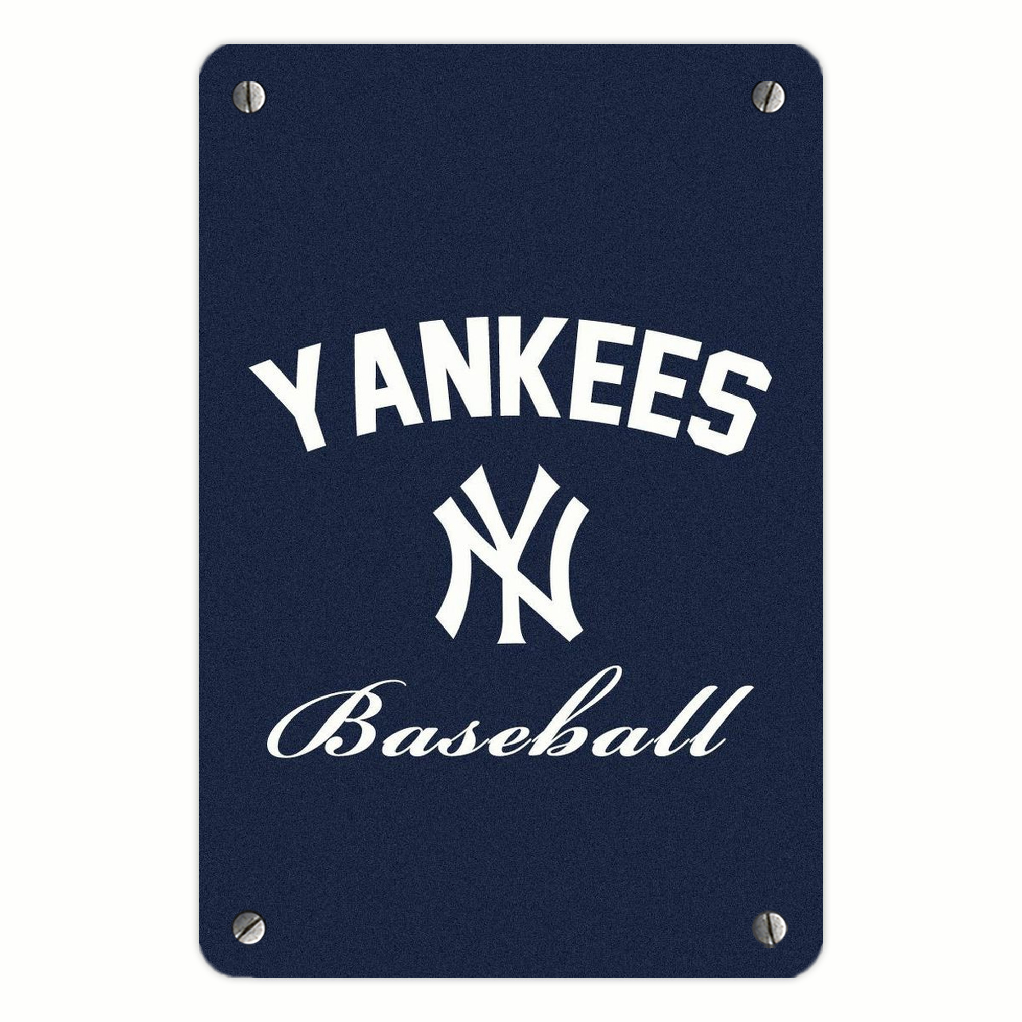 New York Yankees Baseball Metal Tin Sign 8x12inch - High-Quality Full-Print Decorative Wall Art, Durable Rust-Resistant Metal Plaque For Living Room, Bedroom, Kitchen, Office, Bar Décor
