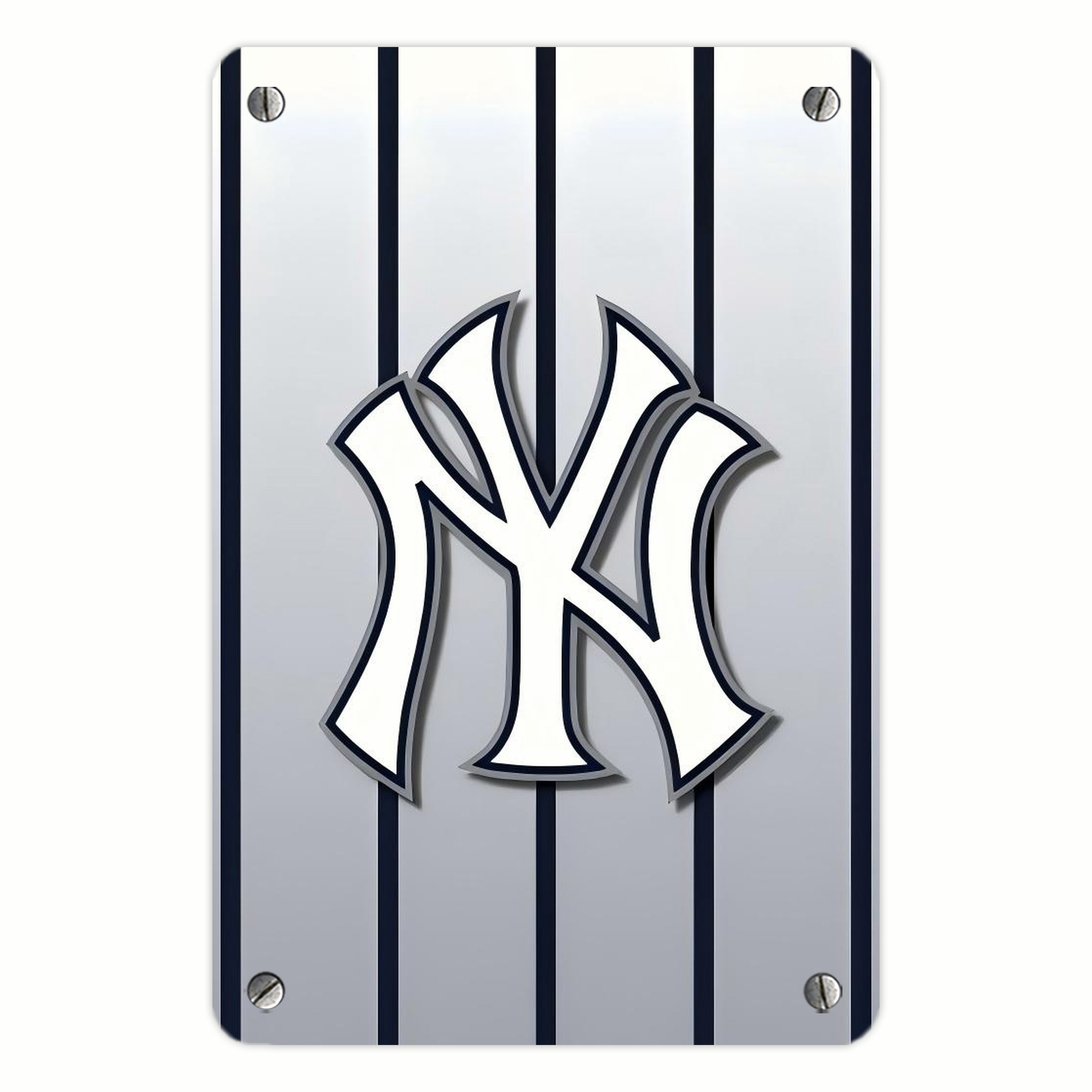 New York Yankees 118 Metal Tin Sign 8x12inch - High-Quality Full-Print Decorative Wall Art, Durable Rust-Resistant Metal Plaque For Living Room, Bedroom, Kitchen, Office, Bar Décor