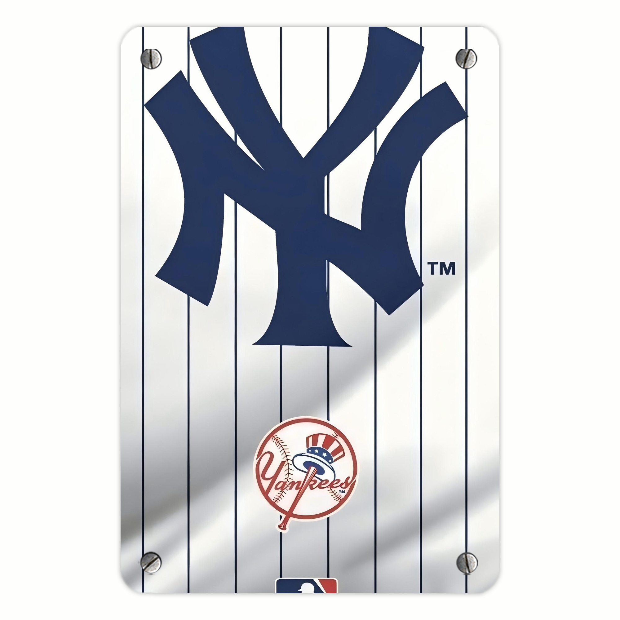 New York Yankees 126 Metal Tin Sign 8x12inch - High-Quality Full-Print Decorative Wall Art, Durable Rust-Resistant Metal Plaque For Living Room, Bedroom, Kitchen, Office, Bar Décor