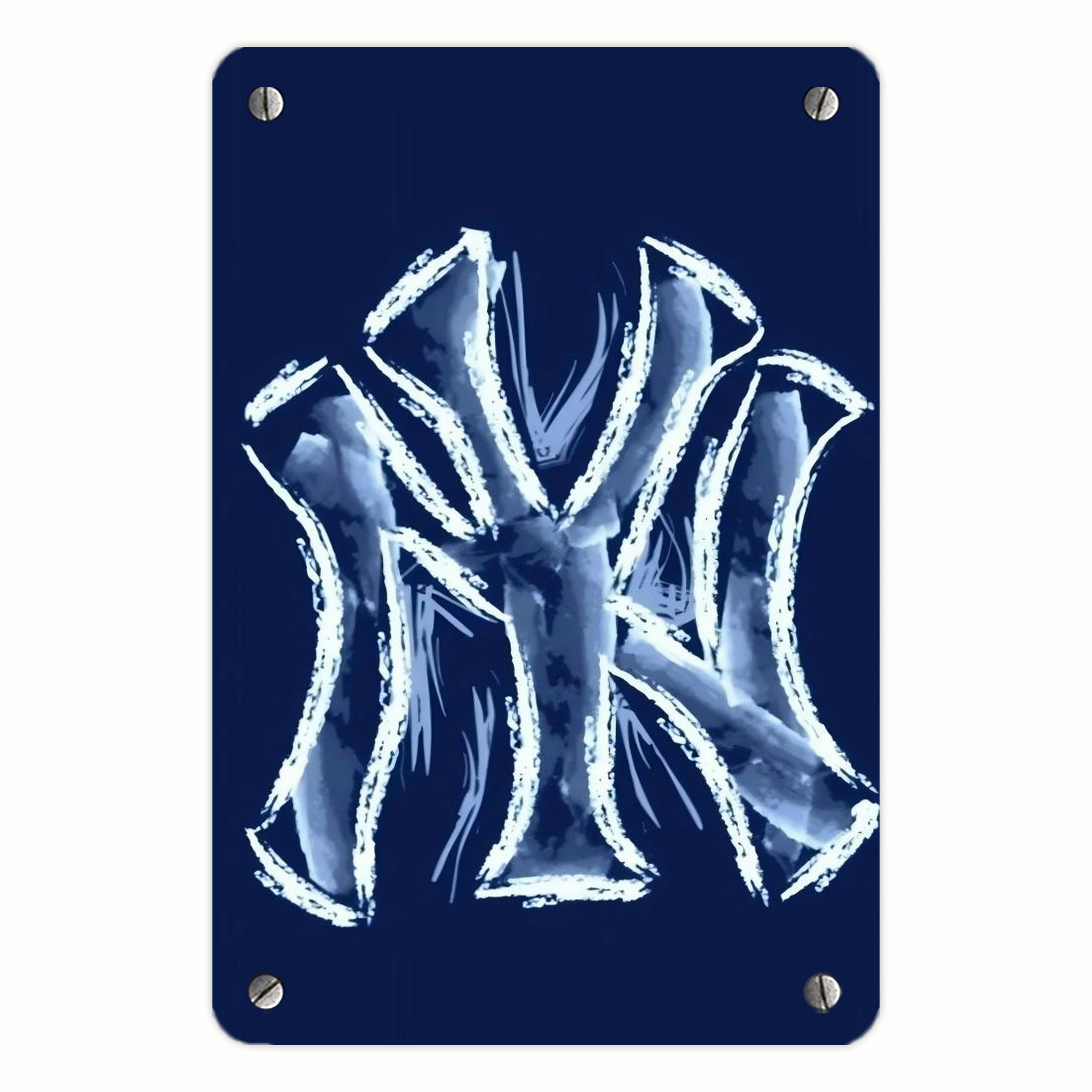 New York Yankees 137 Metal Tin Sign 8x12inch - High-Quality Full-Print Decorative Wall Art, Durable Rust-Resistant Metal Plaque For Living Room, Bedroom, Kitchen, Office, Bar Décor