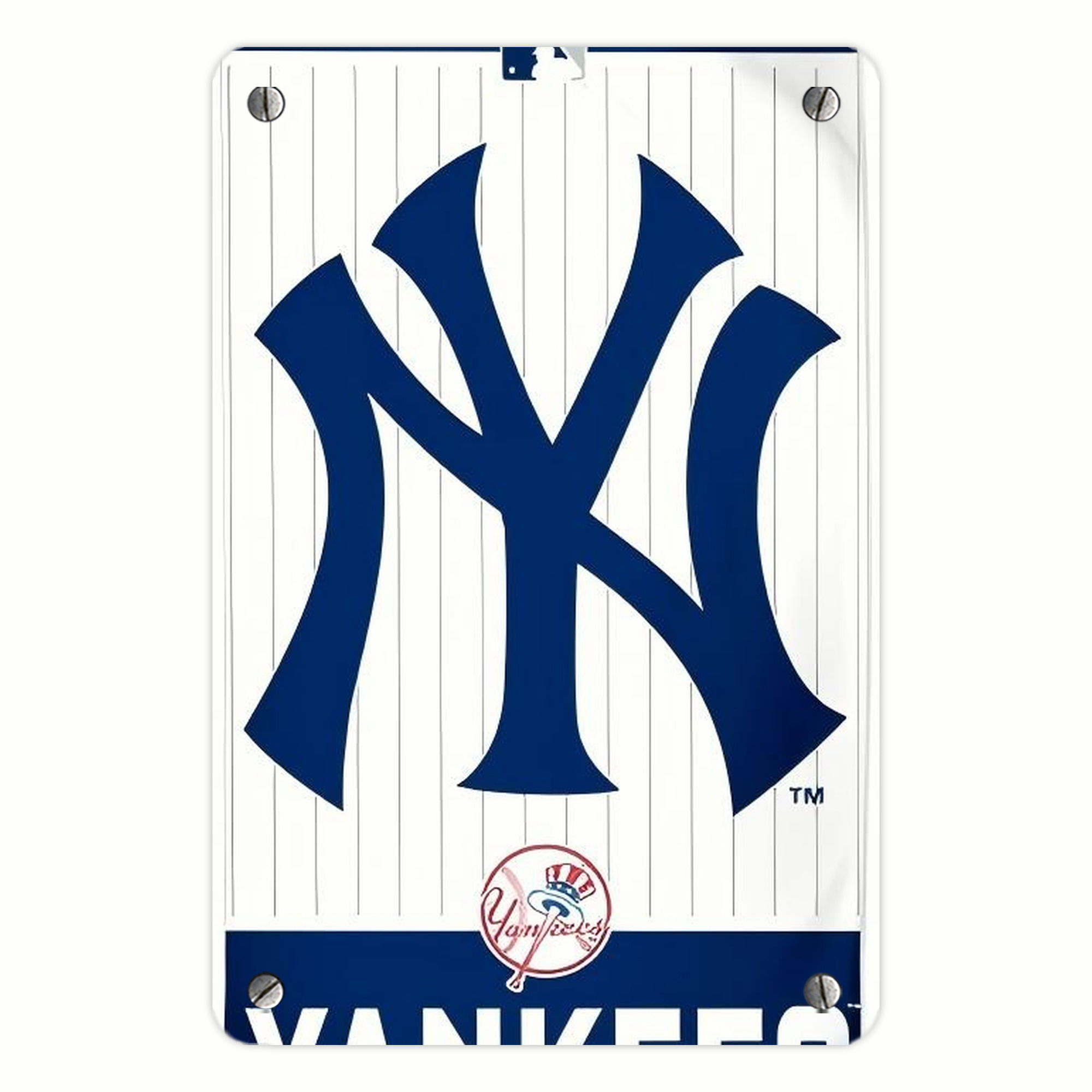 New York Yankees 134 Metal Tin Sign 8x12inch - High-Quality Full-Print Decorative Wall Art, Durable Rust-Resistant Metal Plaque For Living Room, Bedroom, Kitchen, Office, Bar Décor