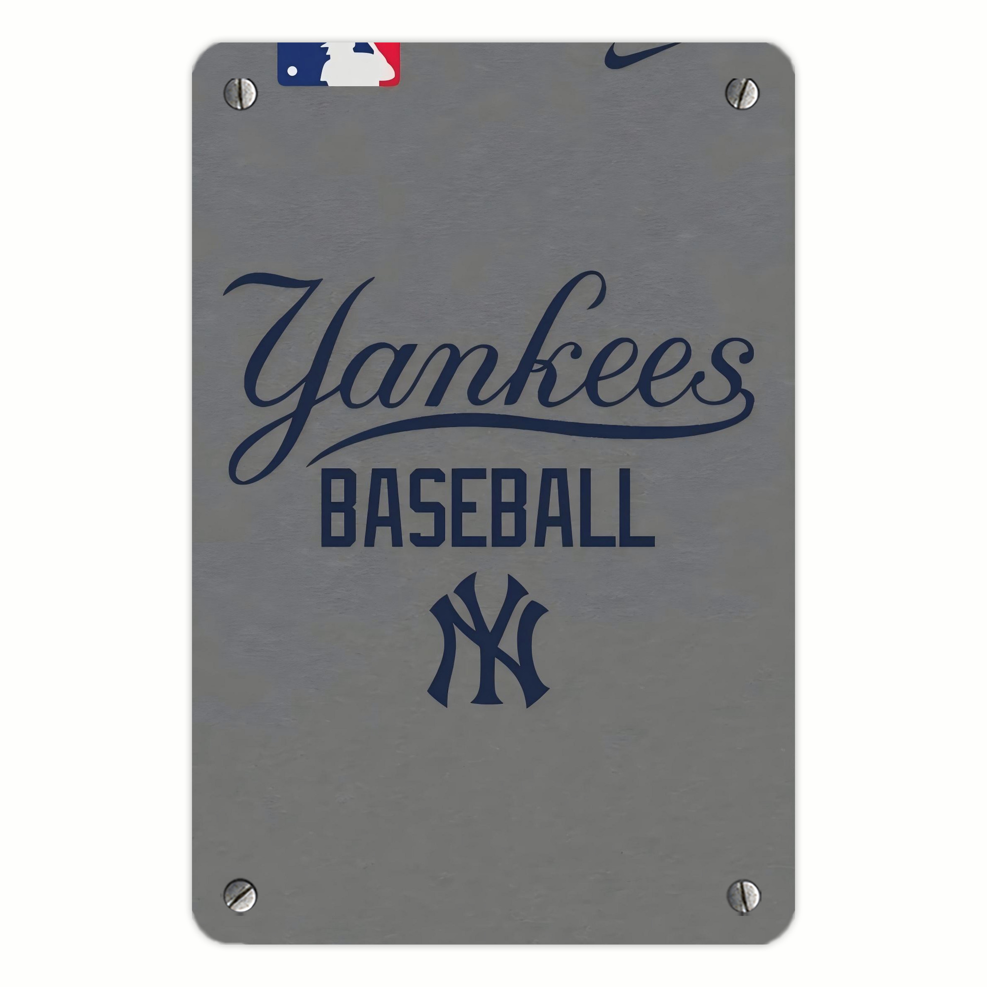 New York Yankees 147 Metal Tin Sign 8x12inch - High-Quality Full-Print Decorative Wall Art, Durable Rust-Resistant Metal Plaque For Living Room, Bedroom, Kitchen, Office, Bar Décor