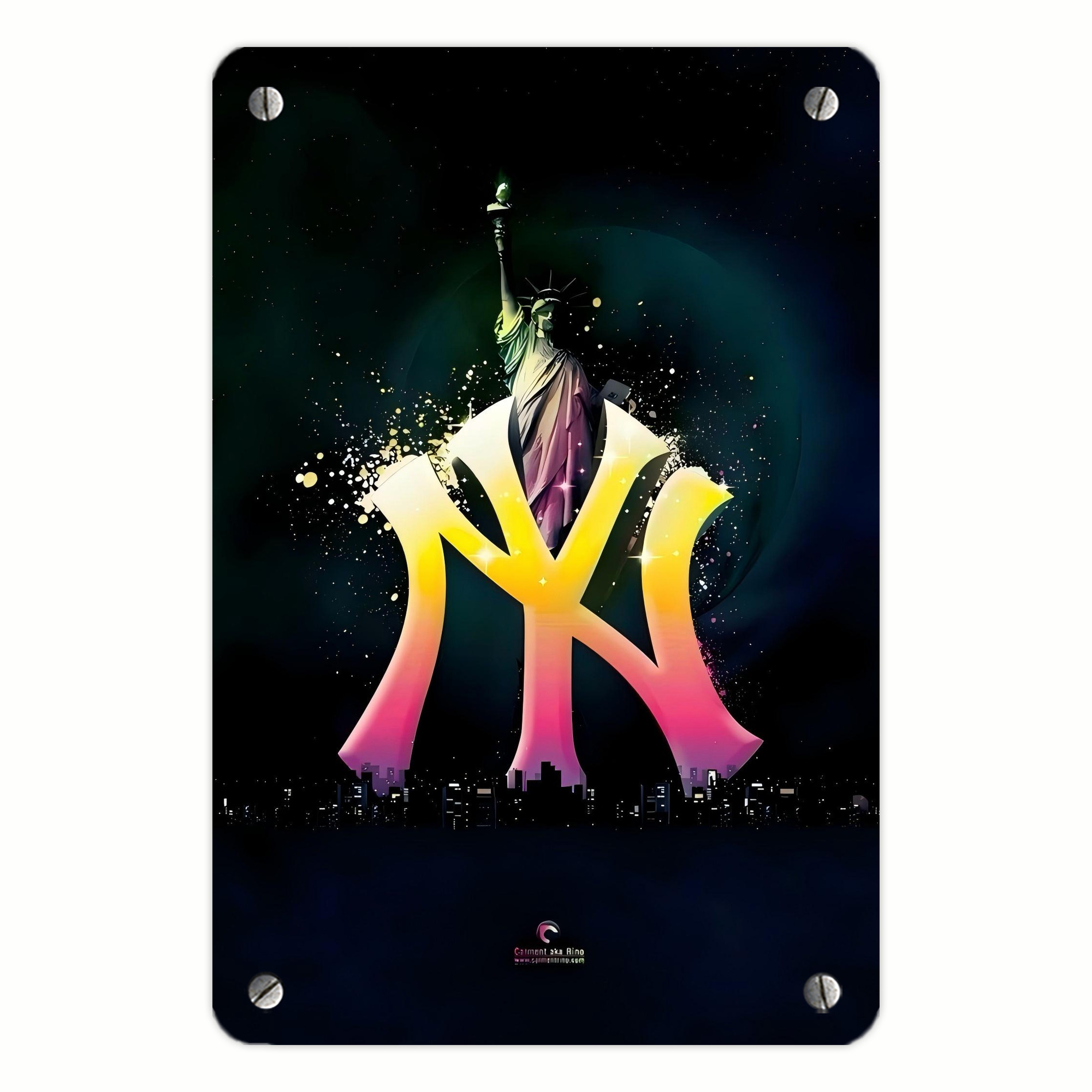 New York Yankees 149 Metal Tin Sign 8x12inch - High-Quality Full-Print Decorative Wall Art, Durable Rust-Resistant Metal Plaque For Living Room, Bedroom, Kitchen, Office, Bar Décor