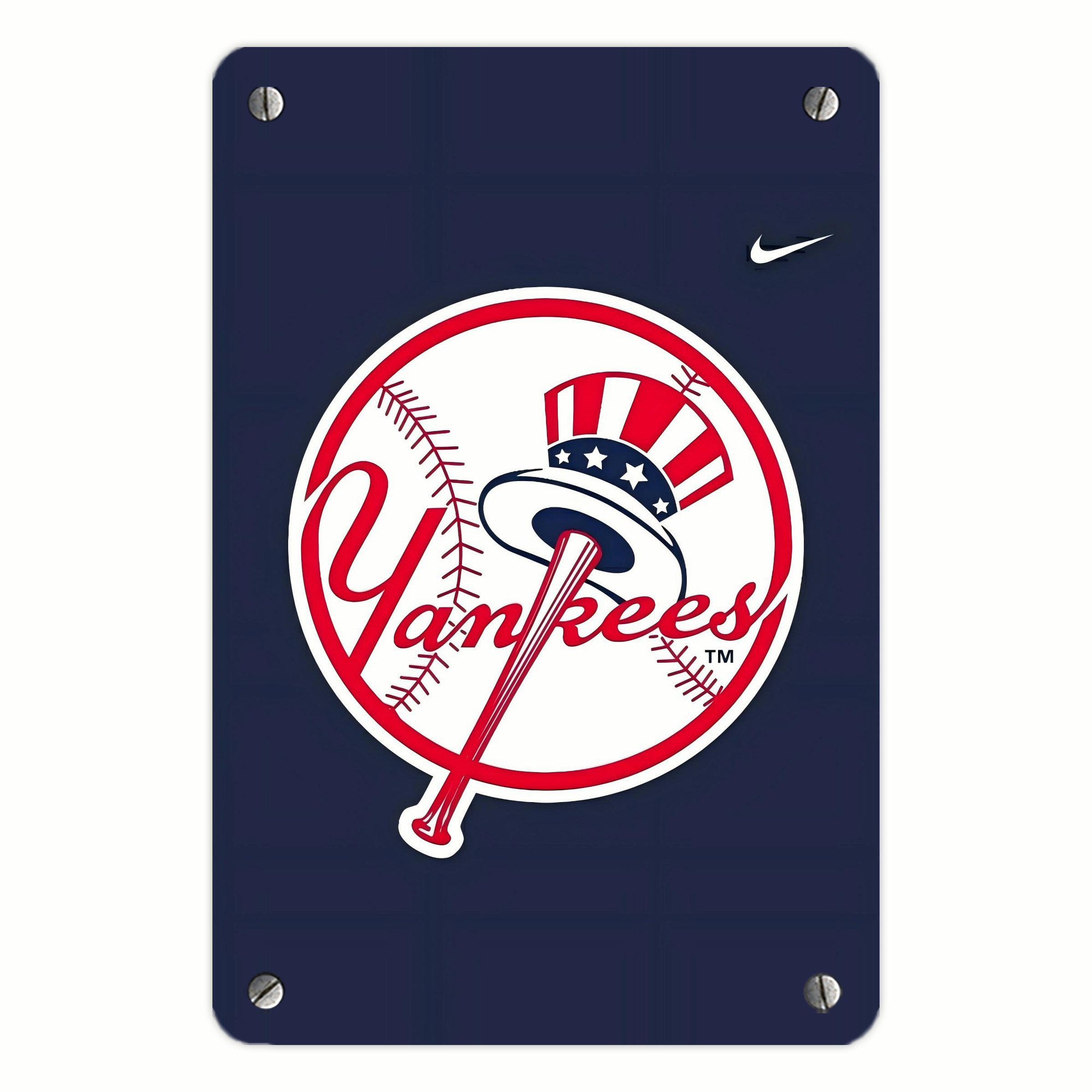 New York Yankees 157 Metal Tin Sign 8x12inch - High-Quality Full-Print Decorative Wall Art, Durable Rust-Resistant Metal Plaque For Living Room, Bedroom, Kitchen, Office, Bar Décor
