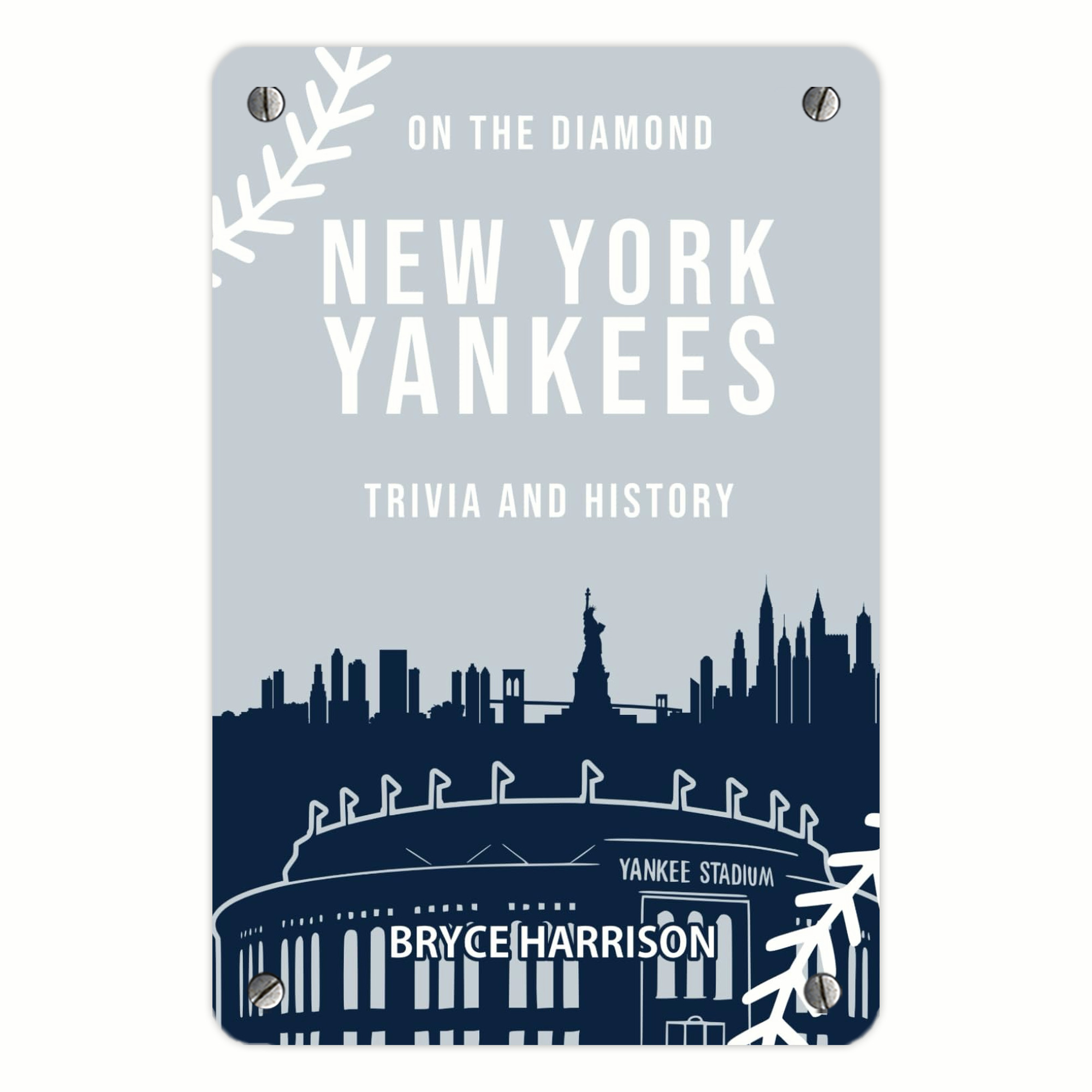 New York Yankees 141 Metal Tin Sign 8x12inch - High-Quality Full-Print Decorative Wall Art, Durable Rust-Resistant Metal Plaque For Living Room, Bedroom, Kitchen, Office, Bar Décor