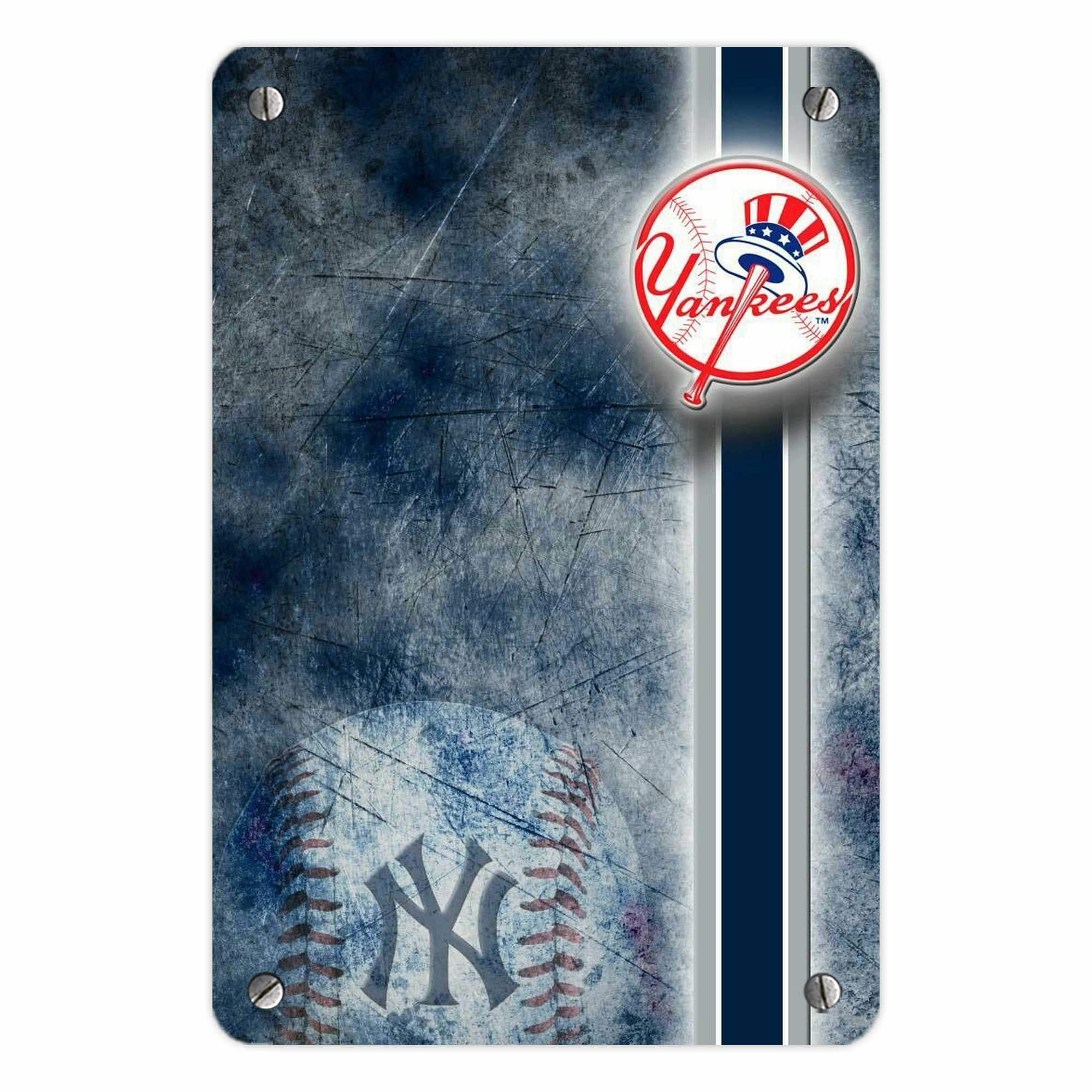 New York Yankees 150 Metal Tin Sign 8x12inch - High-Quality Full-Print Decorative Wall Art, Durable Rust-Resistant Metal Plaque For Living Room, Bedroom, Kitchen, Office, Bar Décor