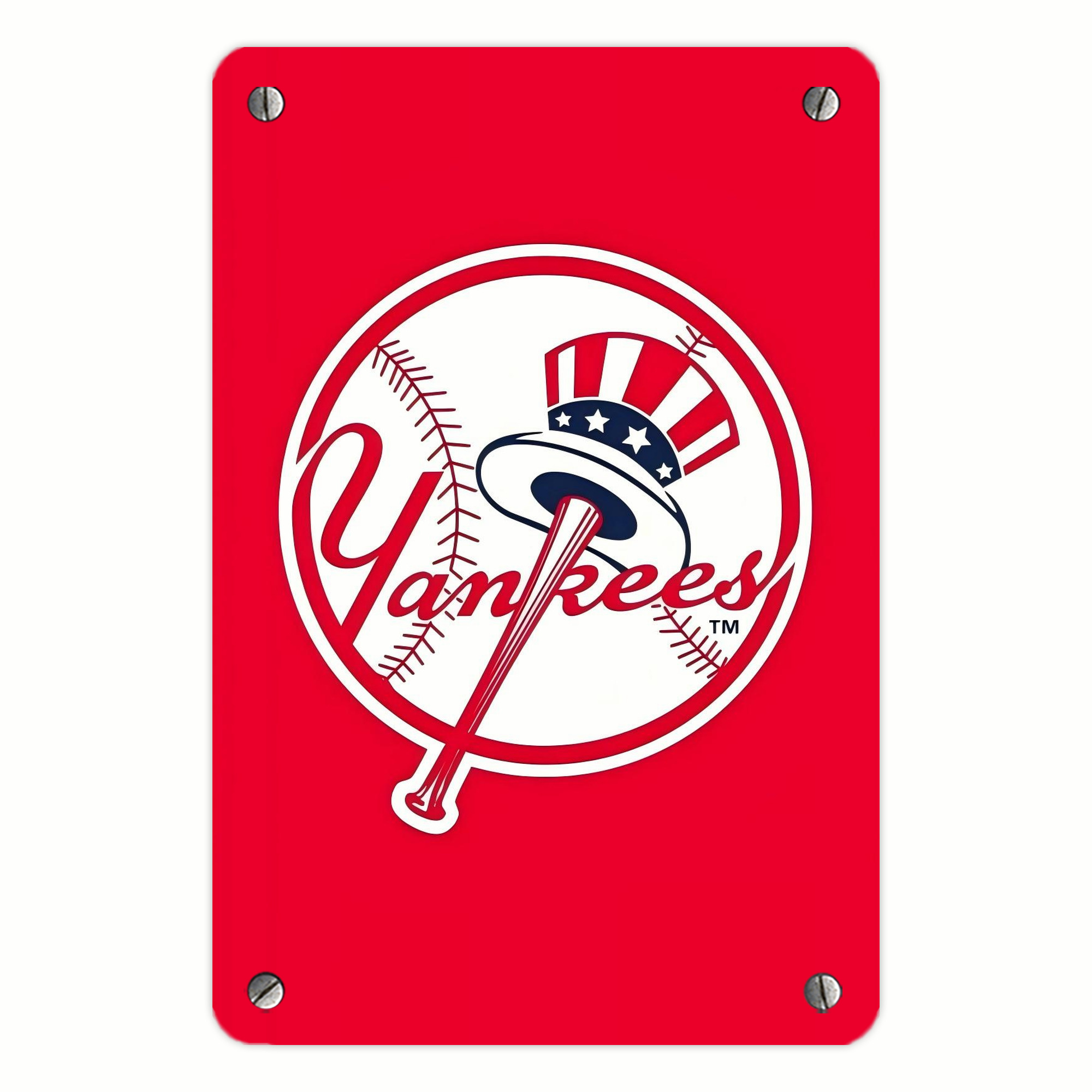 New York Yankees 165 Metal Tin Sign 8x12inch - High-Quality Full-Print Decorative Wall Art, Durable Rust-Resistant Metal Plaque For Living Room, Bedroom, Kitchen, Office, Bar Décor
