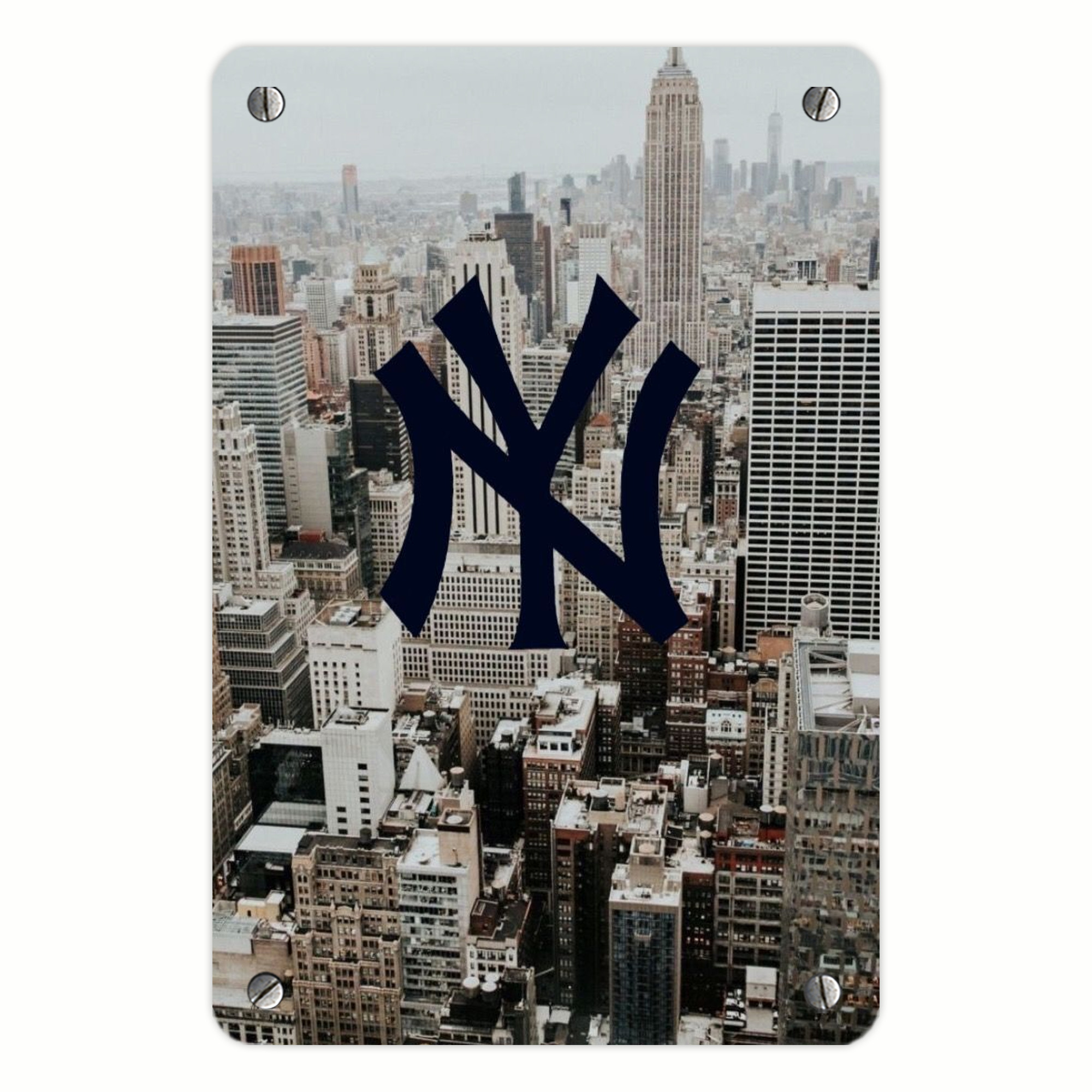 New York Yankees 171 Metal Tin Sign 8x12inch - High-Quality Full-Print Decorative Wall Art, Durable Rust-Resistant Metal Plaque For Living Room, Bedroom, Kitchen, Office, Bar Décor
