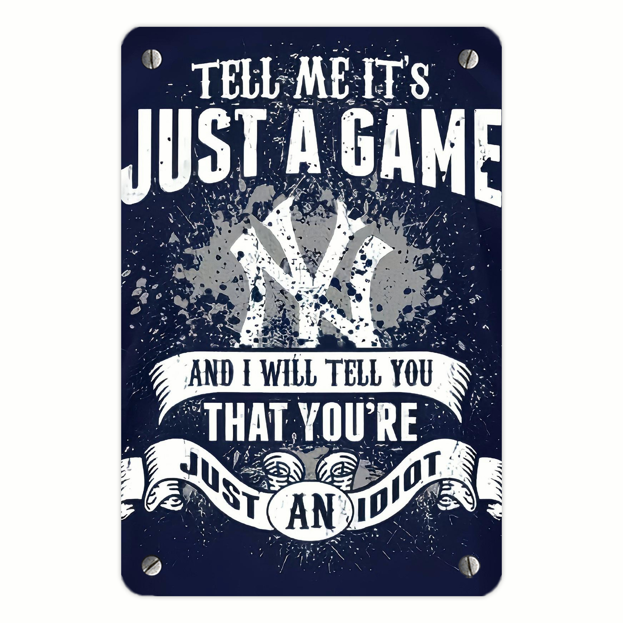 New York Yankees 174 Metal Tin Sign 8x12inch - High-Quality Full-Print Decorative Wall Art, Durable Rust-Resistant Metal Plaque For Living Room, Bedroom, Kitchen, Office, Bar Décor