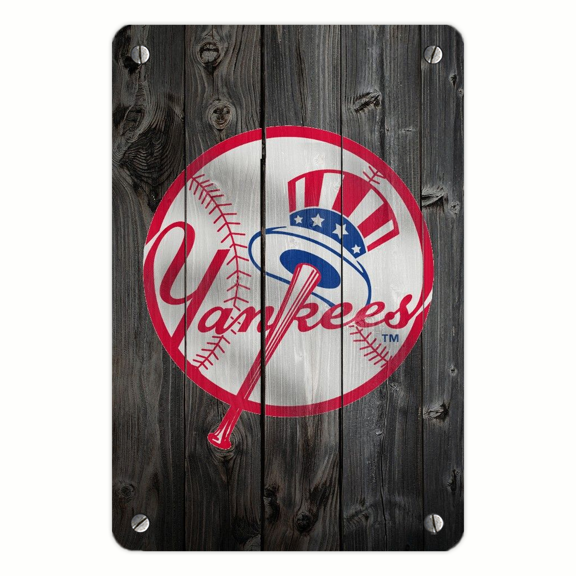 New York Yankees 189 Metal Tin Sign 8x12inch - High-Quality Full-Print Decorative Wall Art, Durable Rust-Resistant Metal Plaque For Living Room, Bedroom, Kitchen, Office, Bar Décor