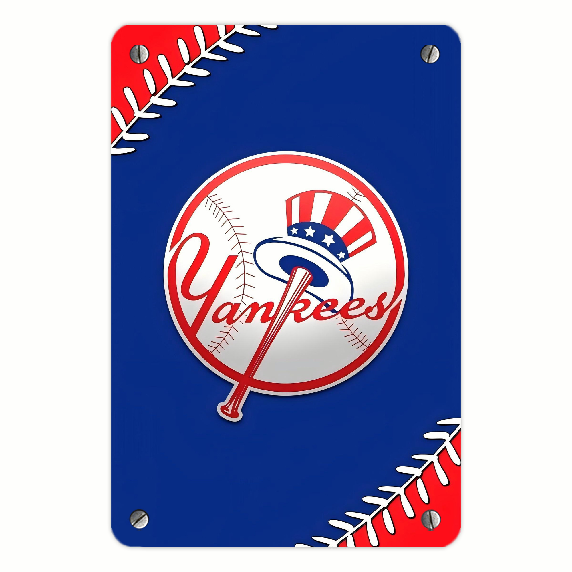 New York Yankees 203 Metal Tin Sign 8x12inch - High-Quality Full-Print Decorative Wall Art, Durable Rust-Resistant Metal Plaque For Living Room, Bedroom, Kitchen, Office, Bar Décor