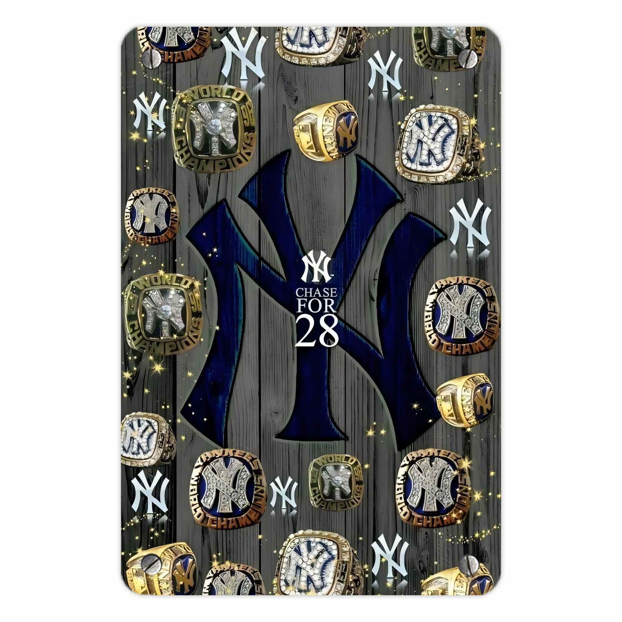 New York Yankees 209 Metal Tin Sign 8x12inch - High-Quality Full-Print Decorative Wall Art, Durable Rust-Resistant Metal Plaque For Living Room, Bedroom, Kitchen, Office, Bar Décor