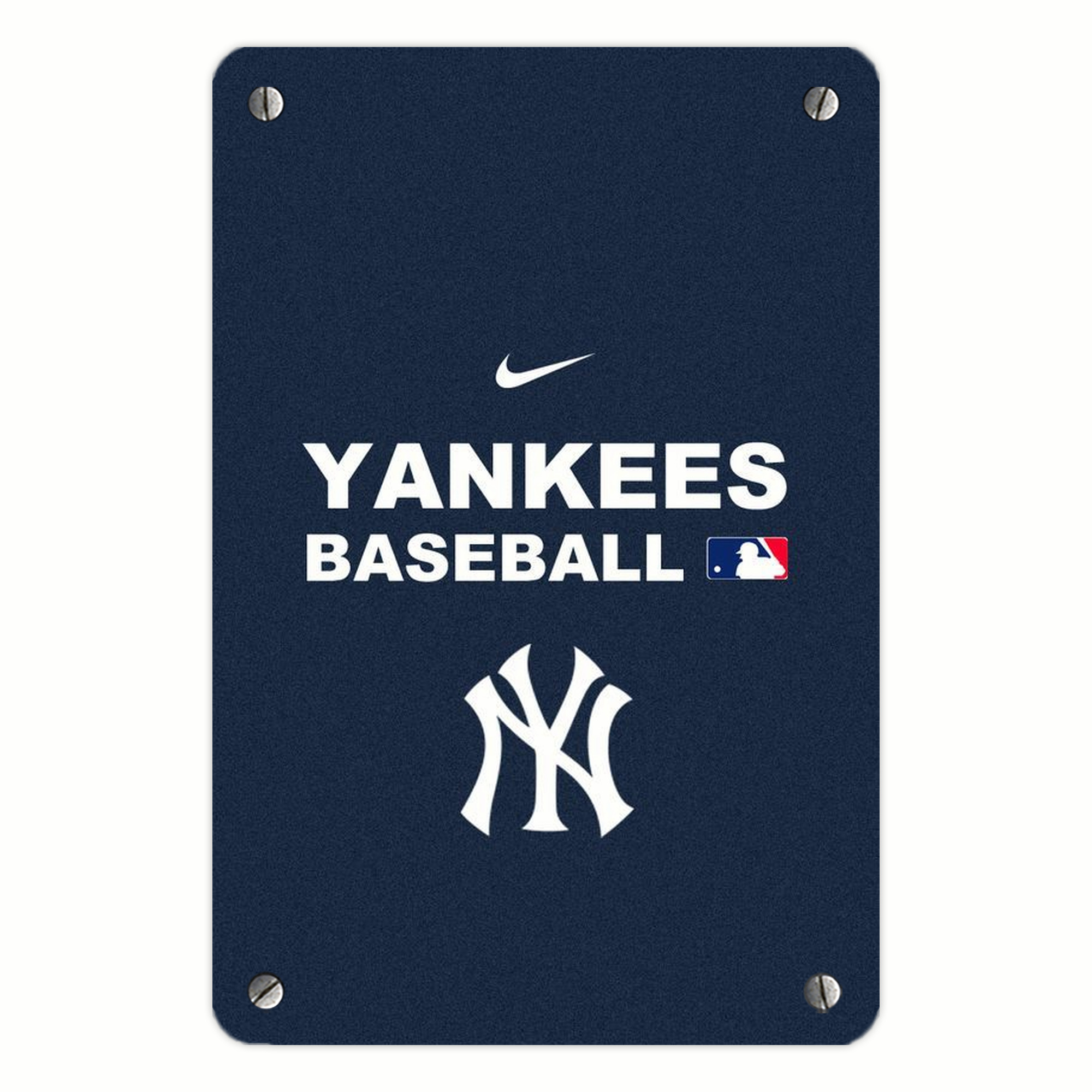 New York Yankees 214 Metal Tin Sign 8x12inch - High-Quality Full-Print Decorative Wall Art, Durable Rust-Resistant Metal Plaque For Living Room, Bedroom, Kitchen, Office, Bar Décor