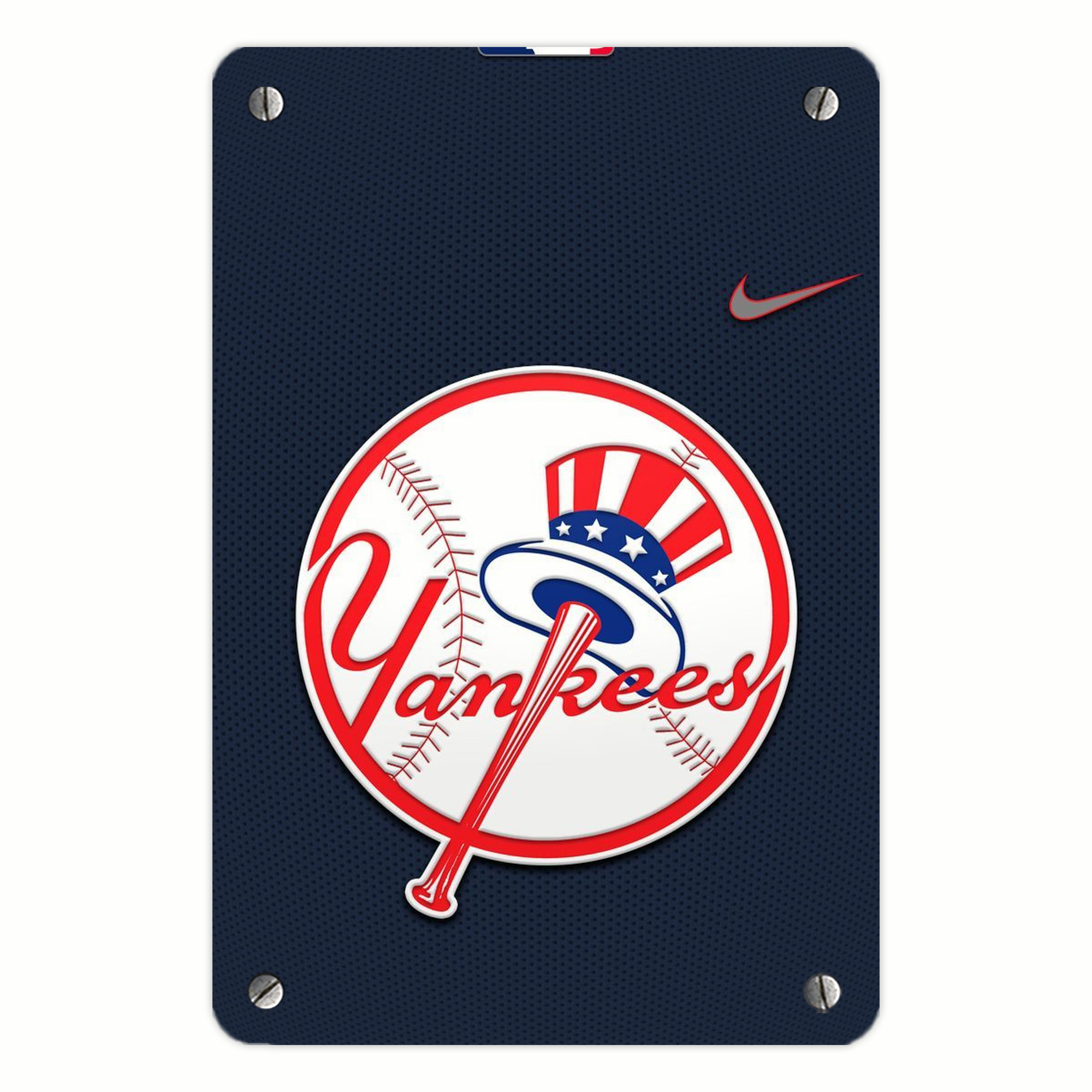 New York Yankees 208 Metal Tin Sign 8x12inch - High-Quality Full-Print Decorative Wall Art, Durable Rust-Resistant Metal Plaque For Living Room, Bedroom, Kitchen, Office, Bar Décor