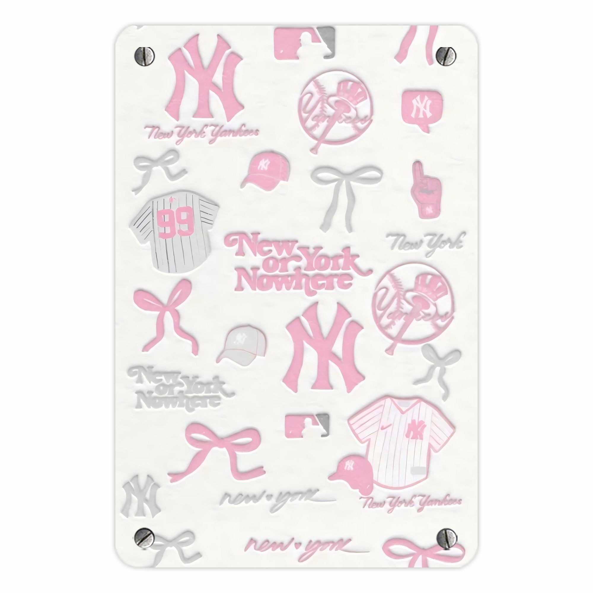 New York Yankees 206 Metal Tin Sign 8x12inch - High-Quality Full-Print Decorative Wall Art, Durable Rust-Resistant Metal Plaque For Living Room, Bedroom, Kitchen, Office, Bar Décor