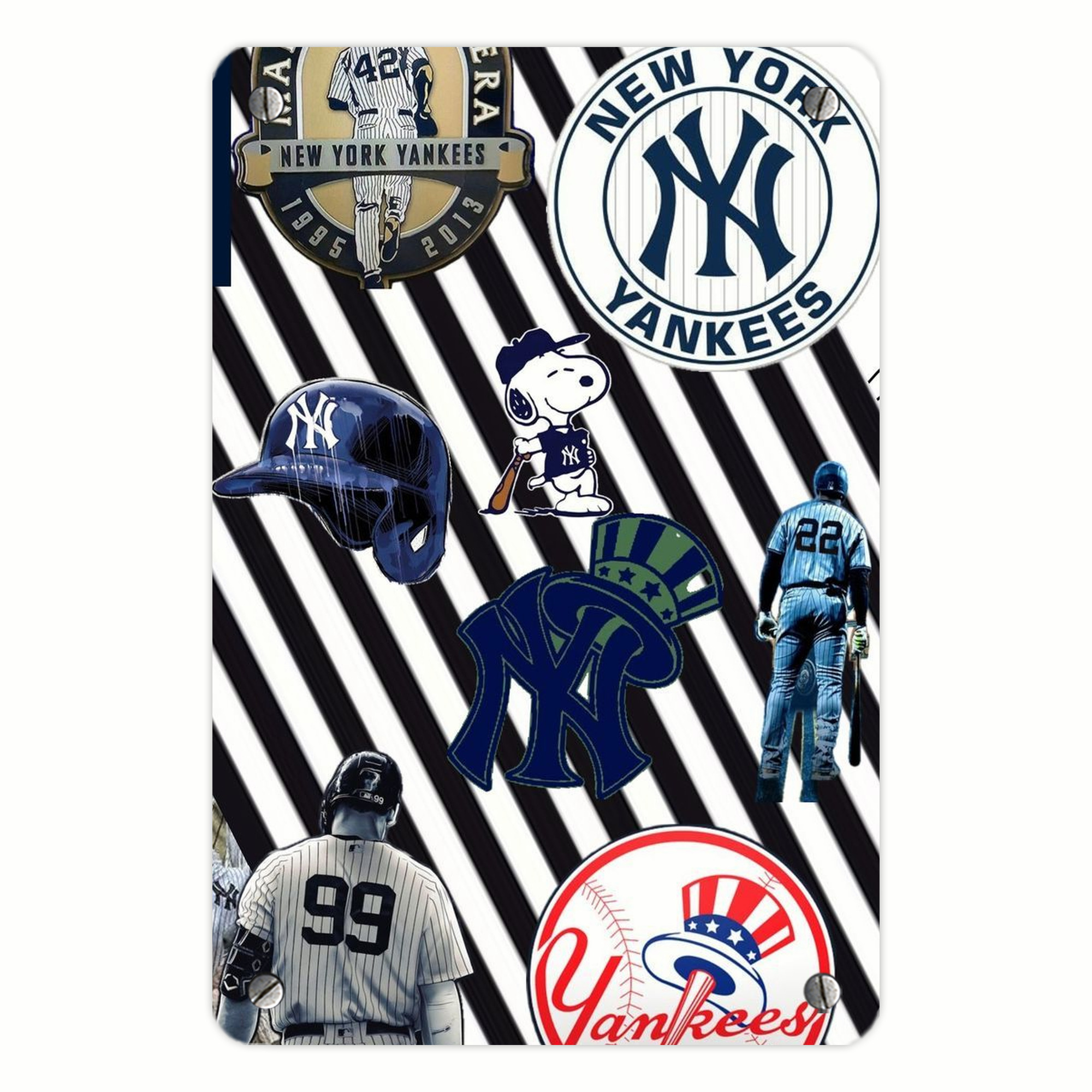 New York Yankees 231 Metal Tin Sign 8x12inch - High-Quality Full-Print Decorative Wall Art, Durable Rust-Resistant Metal Plaque For Living Room, Bedroom, Kitchen, Office, Bar Décor
