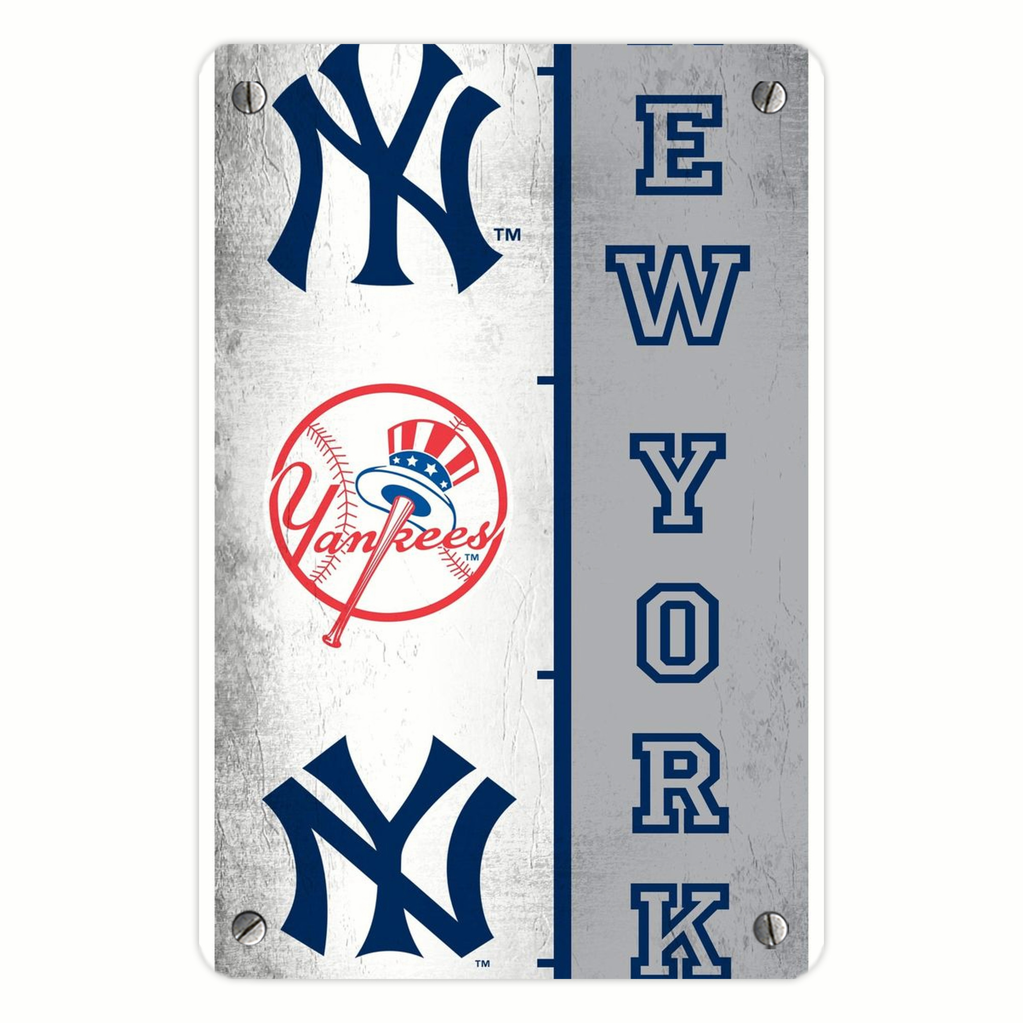 New York Yankees 217 Metal Tin Sign 8x12inch - High-Quality Full-Print Decorative Wall Art, Durable Rust-Resistant Metal Plaque For Living Room, Bedroom, Kitchen, Office, Bar Décor