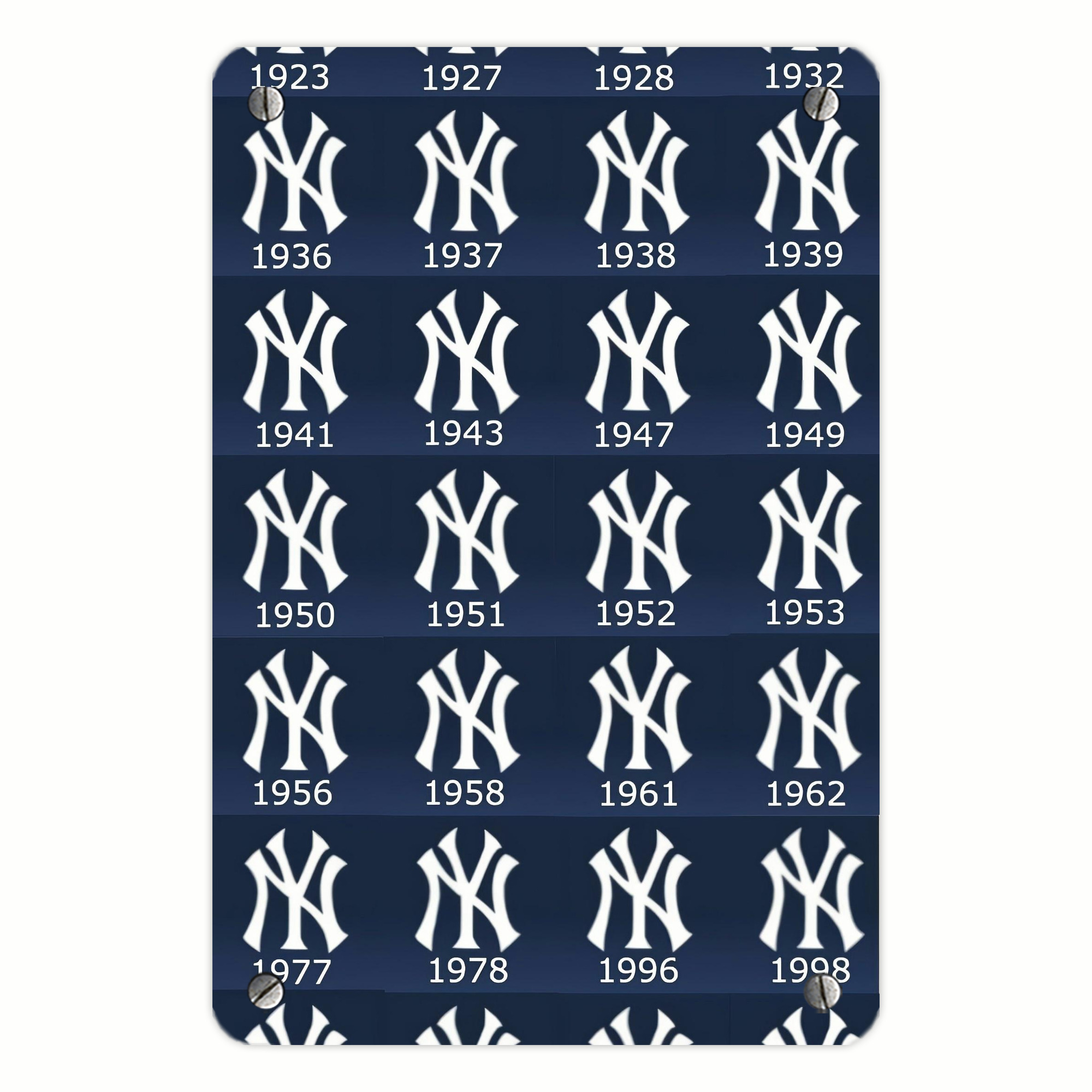 New York Yankees 229 Metal Tin Sign 8x12inch - High-Quality Full-Print Decorative Wall Art, Durable Rust-Resistant Metal Plaque For Living Room, Bedroom, Kitchen, Office, Bar Décor