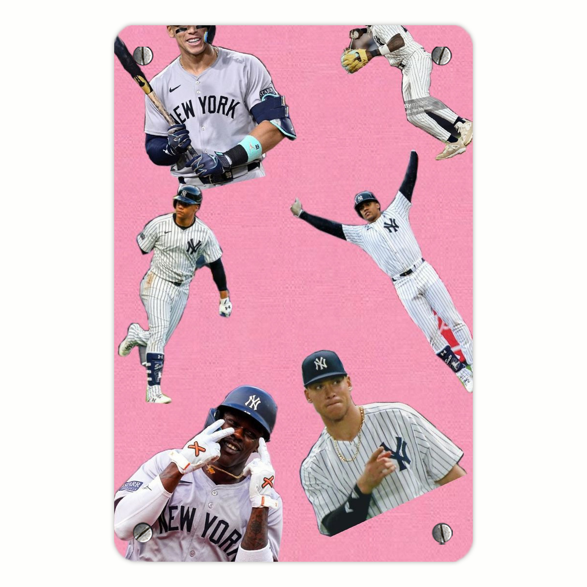 New York Yankees 323 Metal Tin Sign 8x12inch - High-Quality Full-Print Decorative Wall Art, Durable Rust-Resistant Metal Plaque For Living Room, Bedroom, Kitchen, Office, Bar Décor