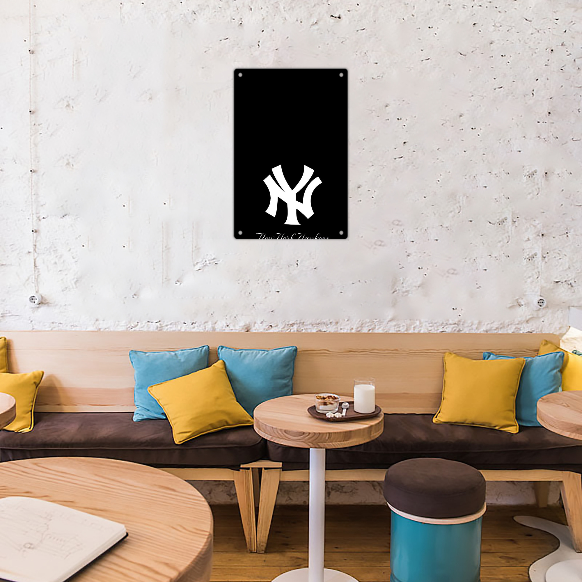 New York Yankees 115 8x12inch Vertical Aluminum Sign - Durable Fade-Resistant Indoor/Outdoor Safety & Information Plaque For Office, Hotel, Restaurant, Bar, Public Spaces