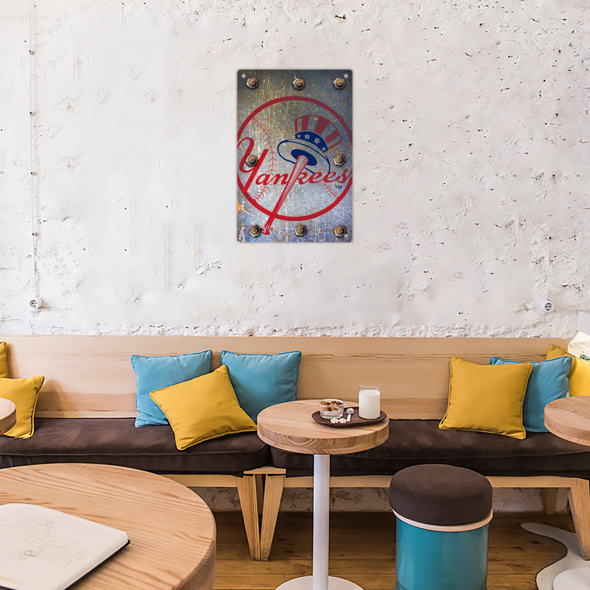 New York Yankees 112 8x12inch Vertical Aluminum Sign - Durable Fade-Resistant Indoor/Outdoor Safety & Information Plaque For Office, Hotel, Restaurant, Bar, Public Spaces