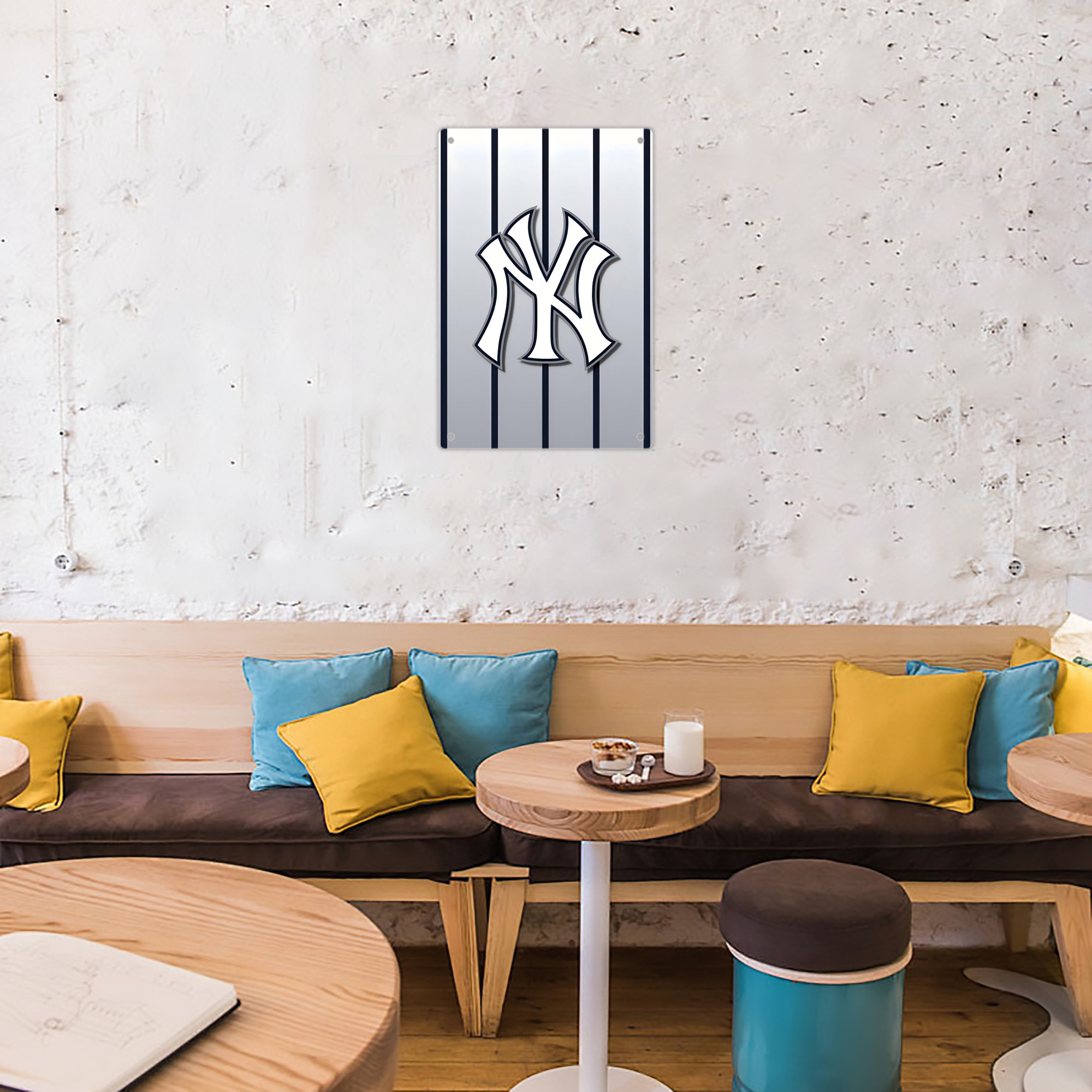 New York Yankees 118 8x12inch Vertical Aluminum Sign - Durable Fade-Resistant Indoor/Outdoor Safety & Information Plaque For Office, Hotel, Restaurant, Bar, Public Spaces