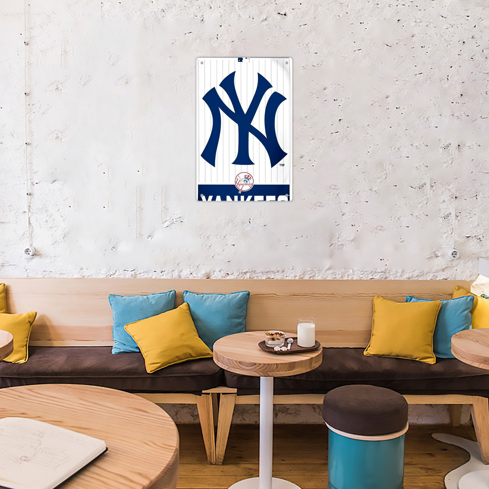 New York Yankees 134 8x12inch Vertical Aluminum Sign - Durable Fade-Resistant Indoor/Outdoor Safety & Information Plaque For Office, Hotel, Restaurant, Bar, Public Spaces