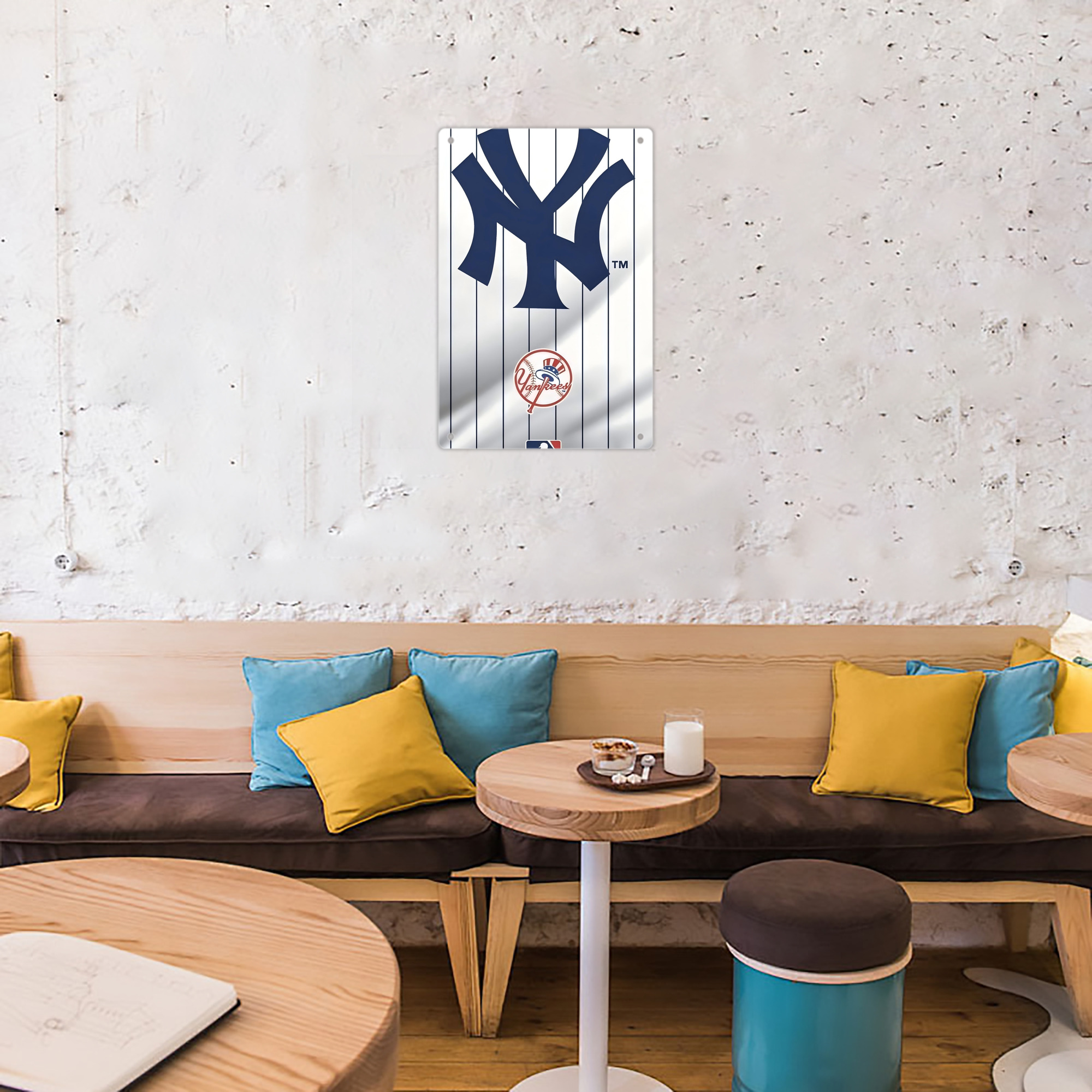 New York Yankees 126 8x12inch Vertical Aluminum Sign - Durable Fade-Resistant Indoor/Outdoor Safety & Information Plaque For Office, Hotel, Restaurant, Bar, Public Spaces