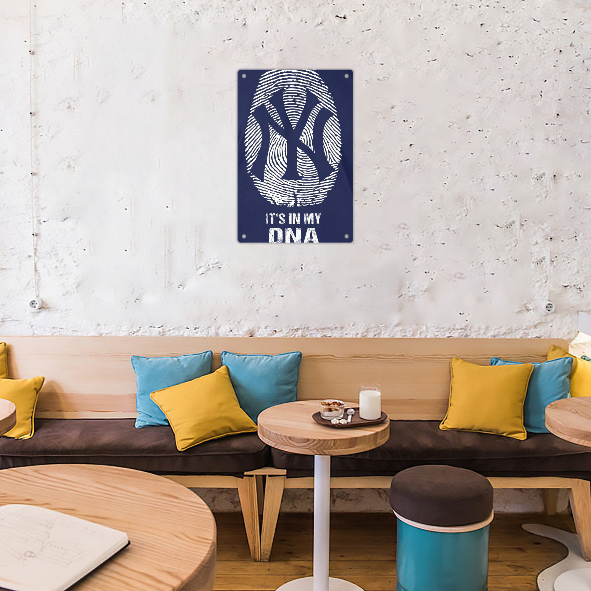 New York Yankees 145 8x12inch Vertical Aluminum Sign - Durable Fade-Resistant Indoor/Outdoor Safety & Information Plaque For Office, Hotel, Restaurant, Bar, Public Spaces