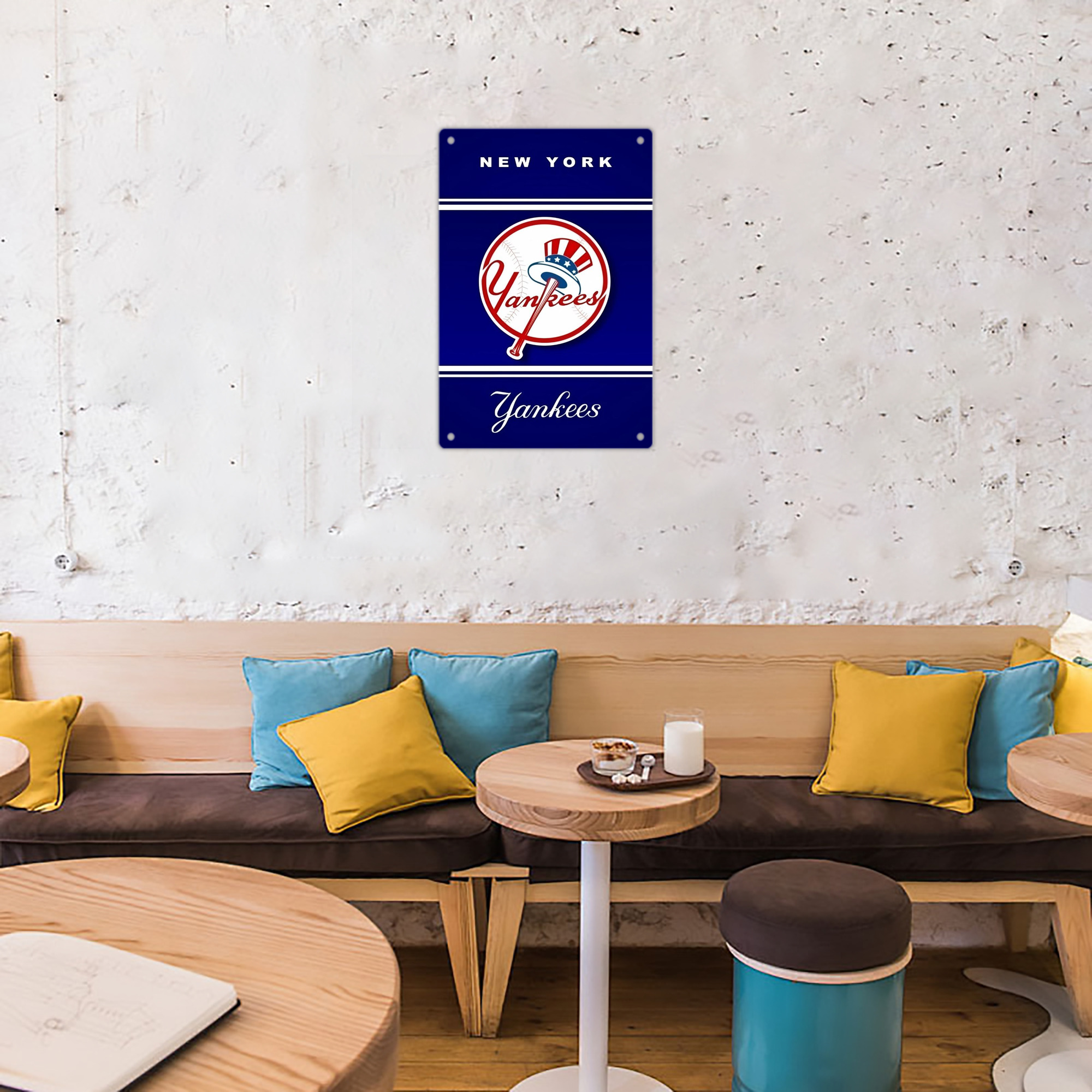 New York Yankees 139 8x12inch Vertical Aluminum Sign - Durable Fade-Resistant Indoor/Outdoor Safety & Information Plaque For Office, Hotel, Restaurant, Bar, Public Spaces