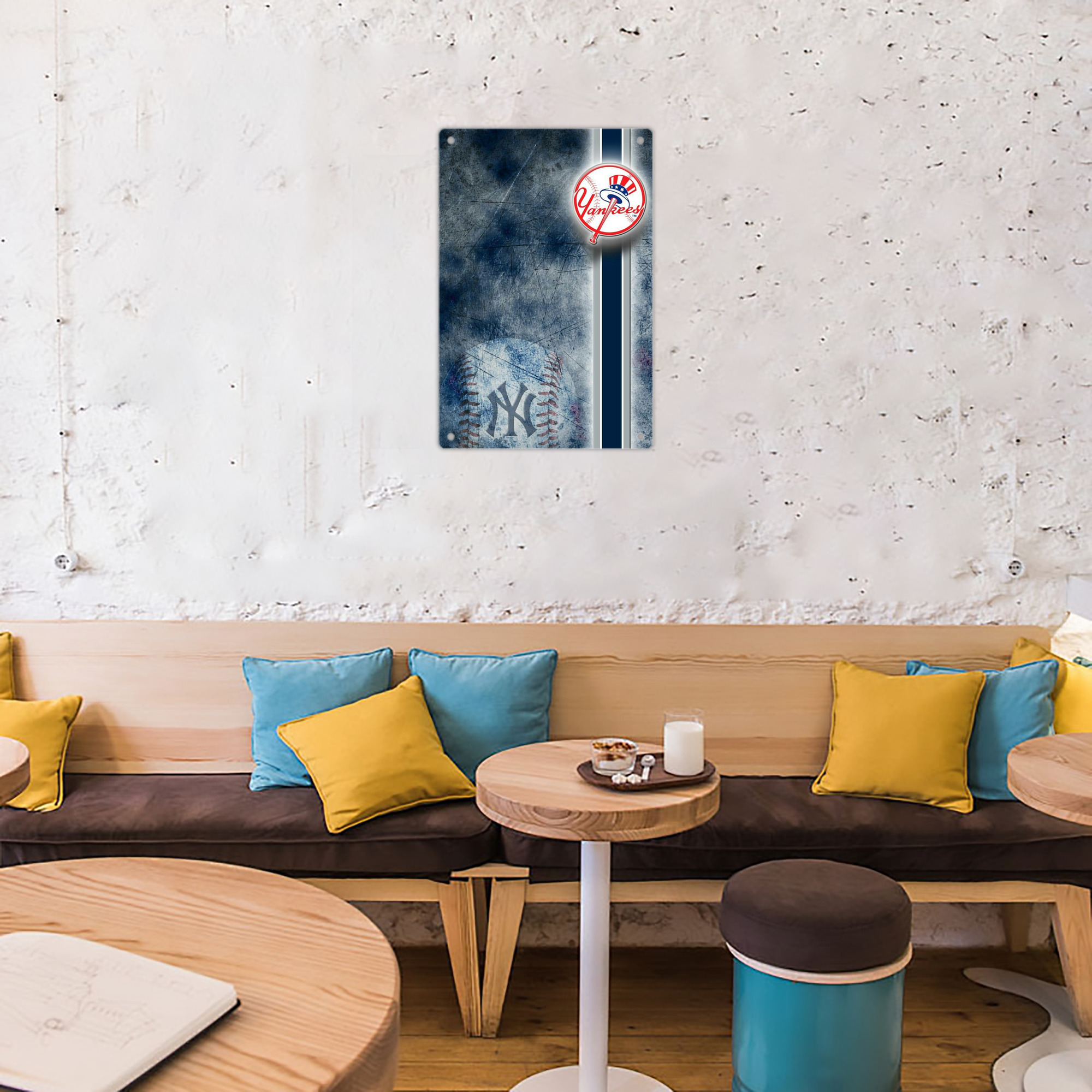 New York Yankees 150 8x12inch Vertical Aluminum Sign - Durable Fade-Resistant Indoor/Outdoor Safety & Information Plaque For Office, Hotel, Restaurant, Bar, Public Spaces