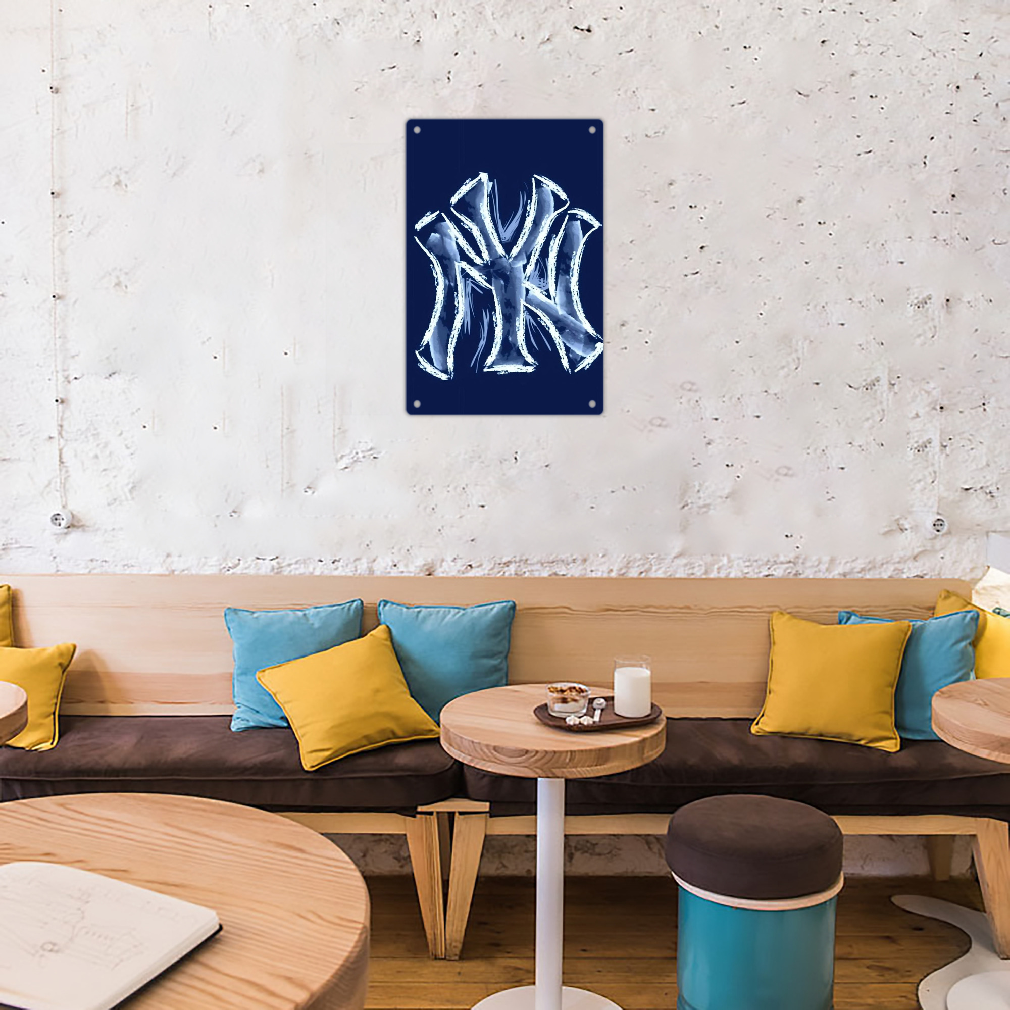 New York Yankees 137 8x12inch Vertical Aluminum Sign - Durable Fade-Resistant Indoor/Outdoor Safety & Information Plaque For Office, Hotel, Restaurant, Bar, Public Spaces