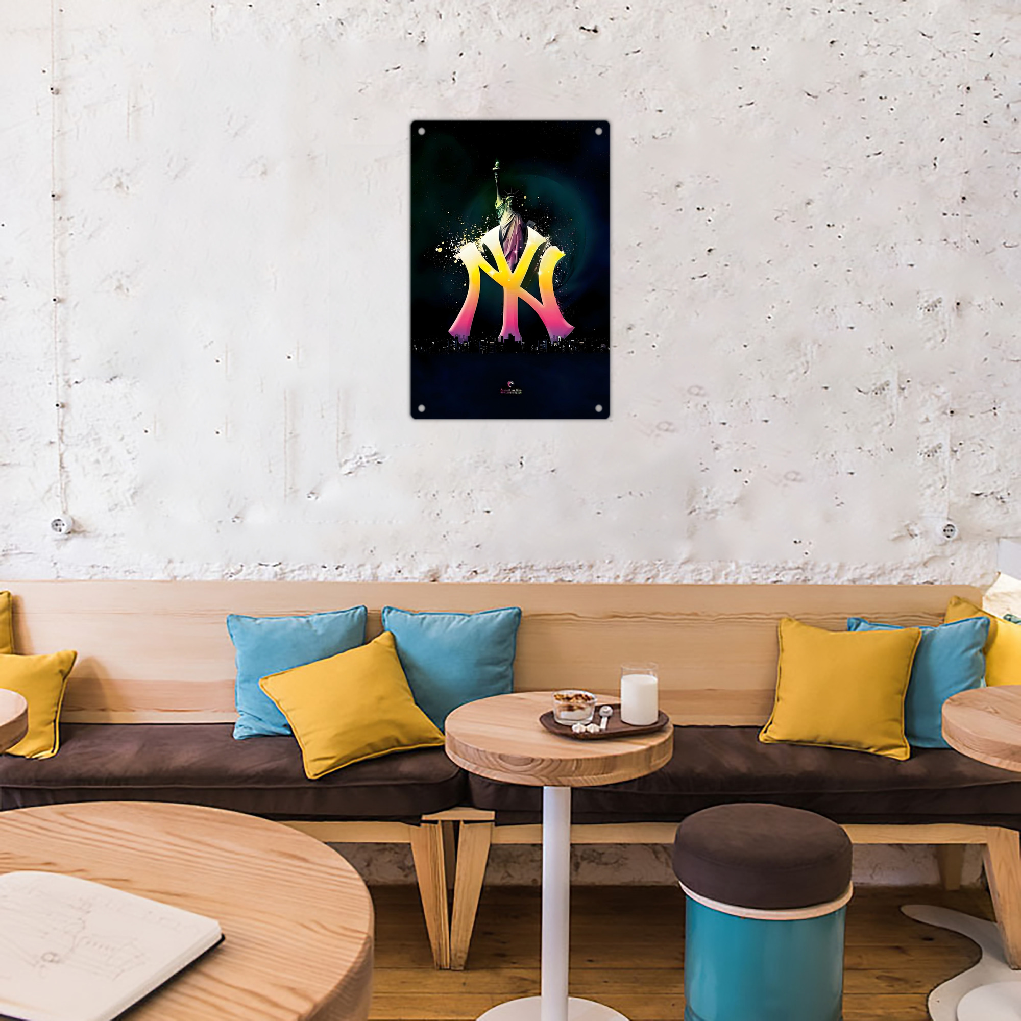 New York Yankees 149 8x12inch Vertical Aluminum Sign - Durable Fade-Resistant Indoor/Outdoor Safety & Information Plaque For Office, Hotel, Restaurant, Bar, Public Spaces