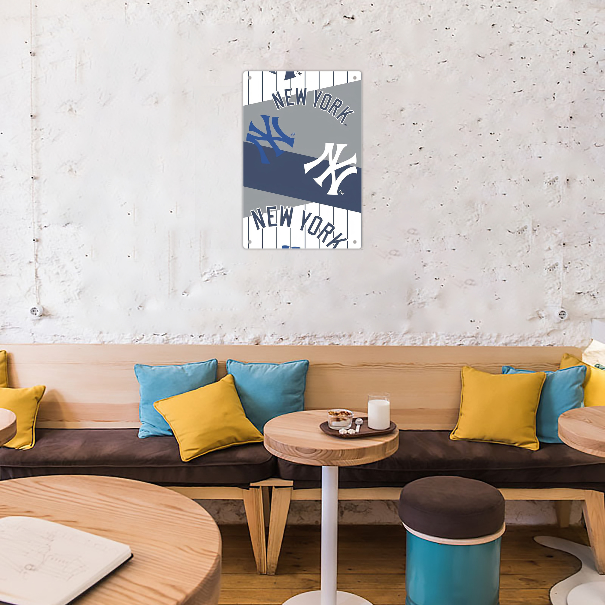 New York Yankees 133 8x12inch Vertical Aluminum Sign - Durable Fade-Resistant Indoor/Outdoor Safety & Information Plaque For Office, Hotel, Restaurant, Bar, Public Spaces