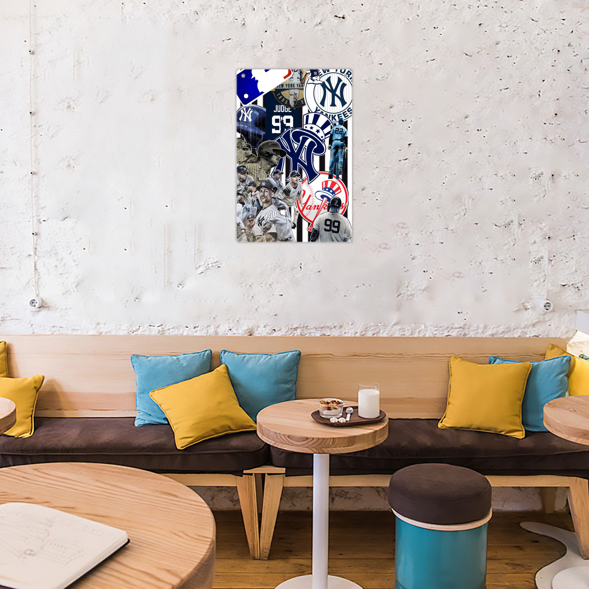 New York Yankees 138 8x12inch Vertical Aluminum Sign - Durable Fade-Resistant Indoor/Outdoor Safety & Information Plaque For Office, Hotel, Restaurant, Bar, Public Spaces