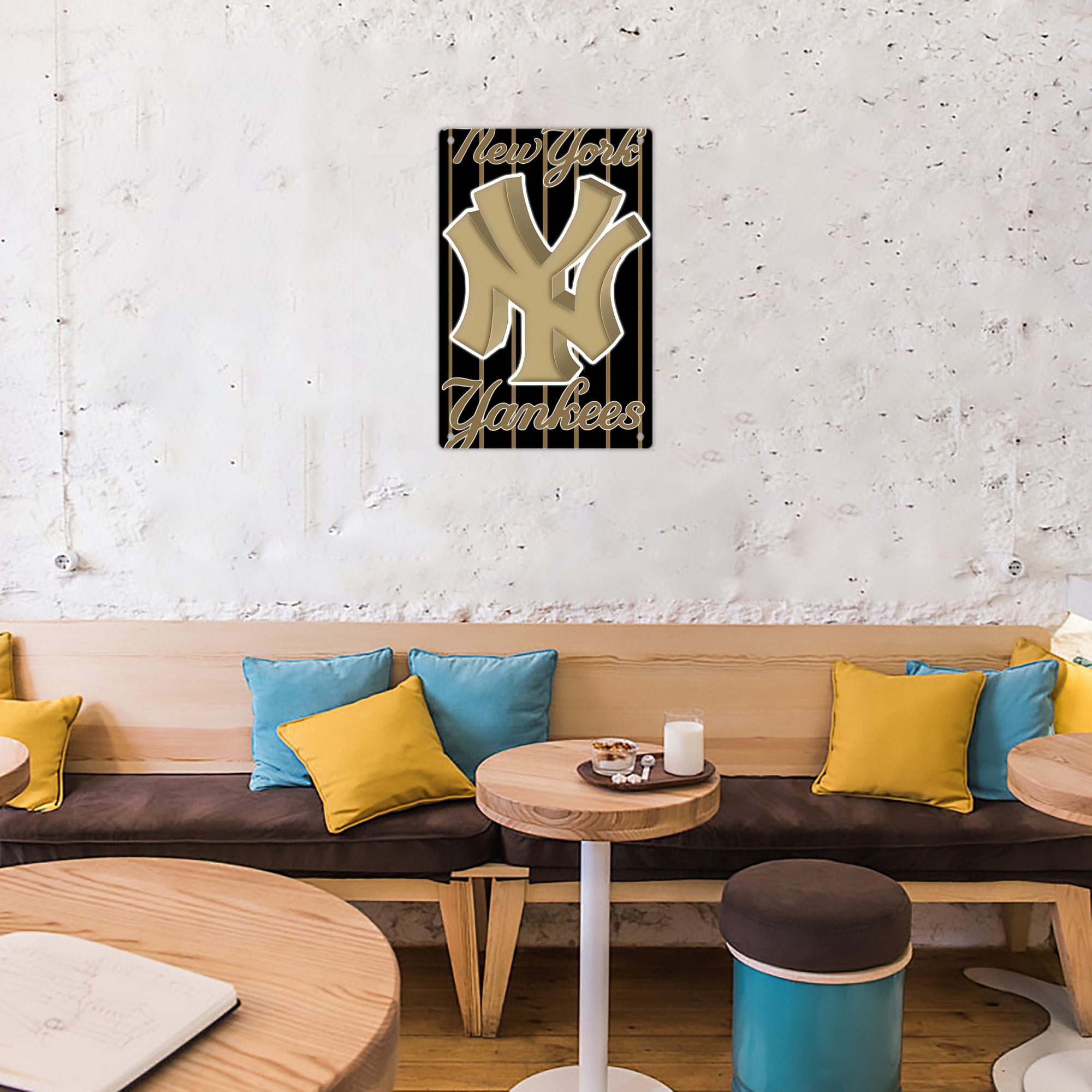 New York Yankees 185 8x12inch Vertical Aluminum Sign - Durable Fade-Resistant Indoor/Outdoor Safety & Information Plaque For Office, Hotel, Restaurant, Bar, Public Spaces