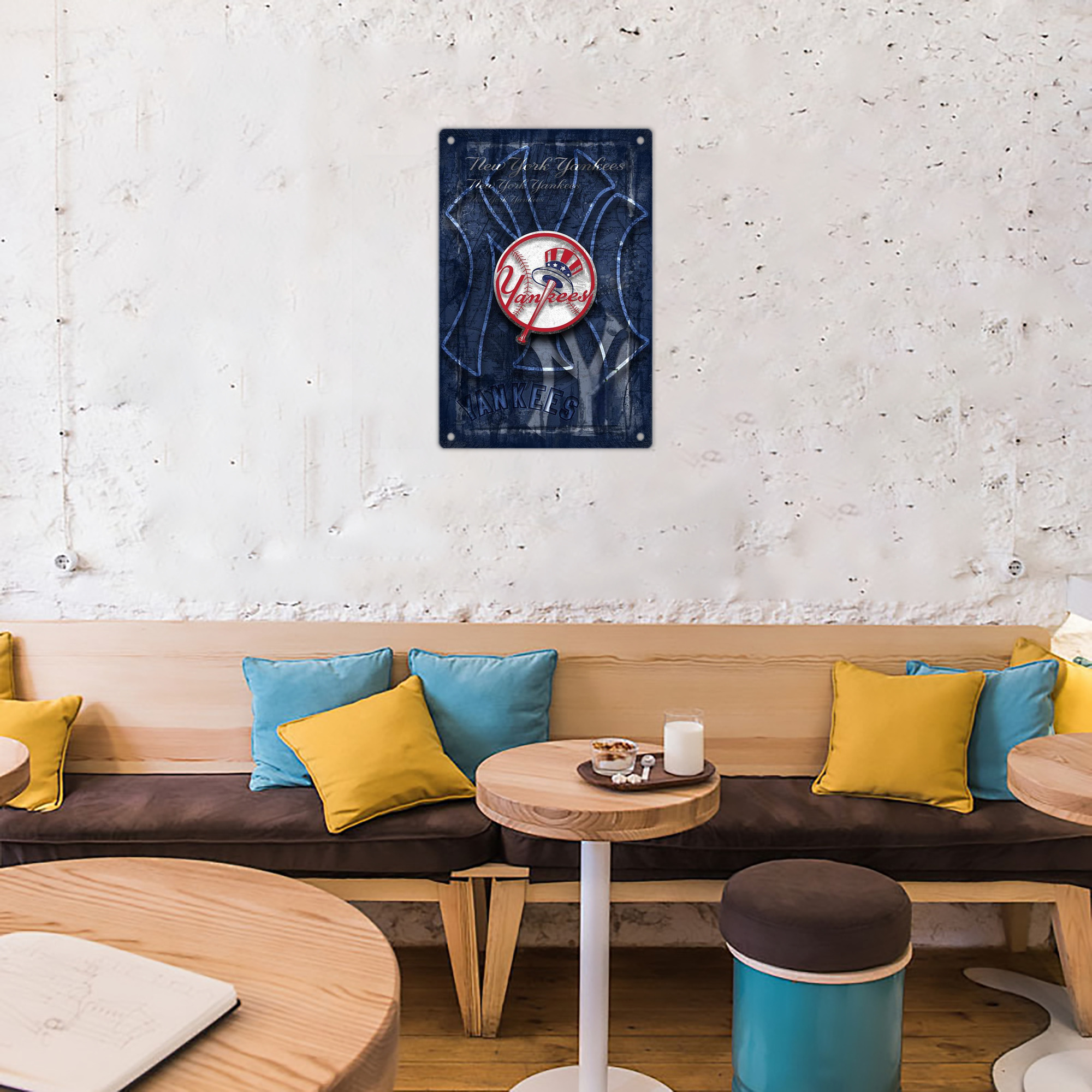 New York Yankees 190 8x12inch Vertical Aluminum Sign - Durable Fade-Resistant Indoor/Outdoor Safety & Information Plaque For Office, Hotel, Restaurant, Bar, Public Spaces