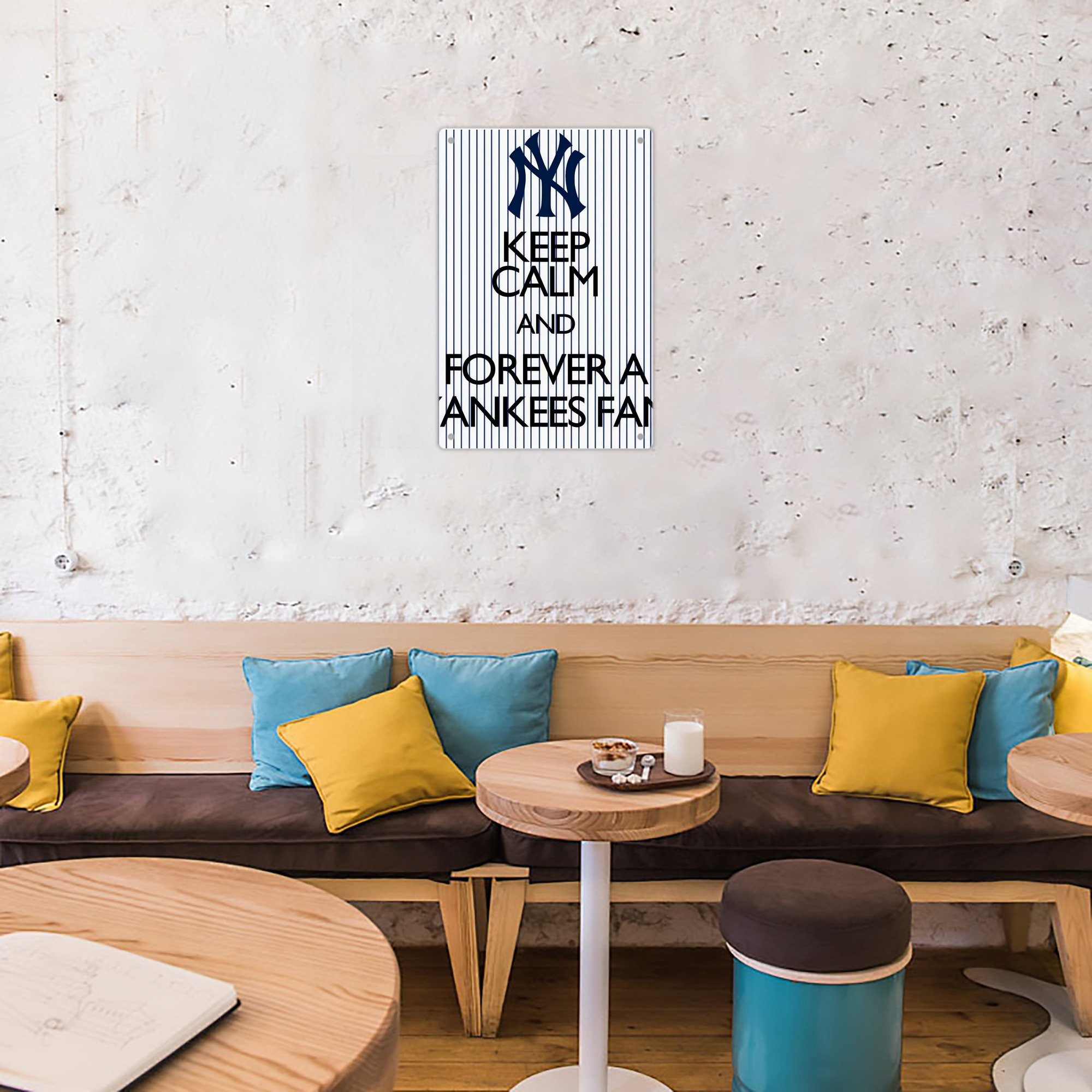 New York Yankees 158 8x12inch Vertical Aluminum Sign - Durable Fade-Resistant Indoor/Outdoor Safety & Information Plaque For Office, Hotel, Restaurant, Bar, Public Spaces