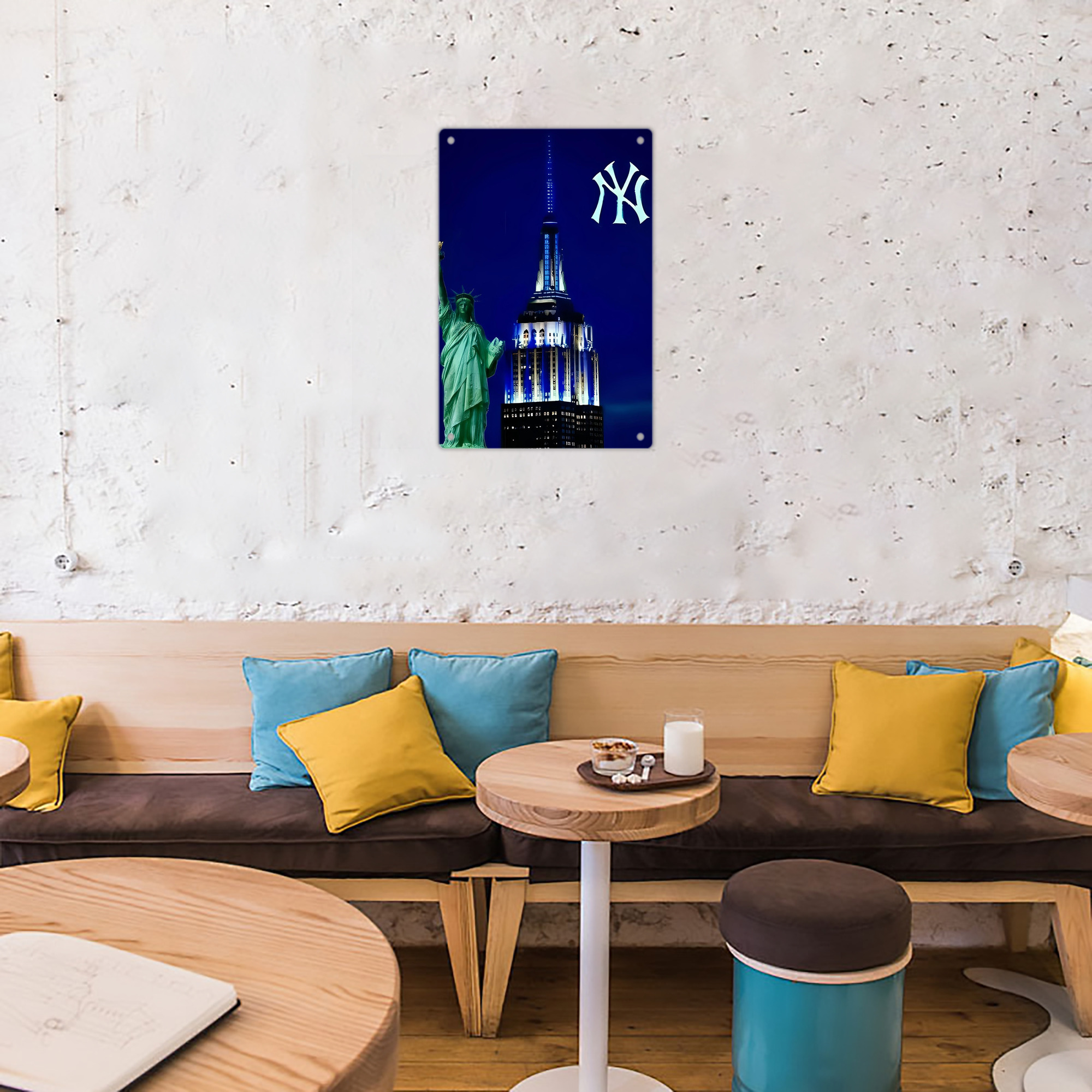 New York Yankees 175 8x12inch Vertical Aluminum Sign - Durable Fade-Resistant Indoor/Outdoor Safety & Information Plaque For Office, Hotel, Restaurant, Bar, Public Spaces