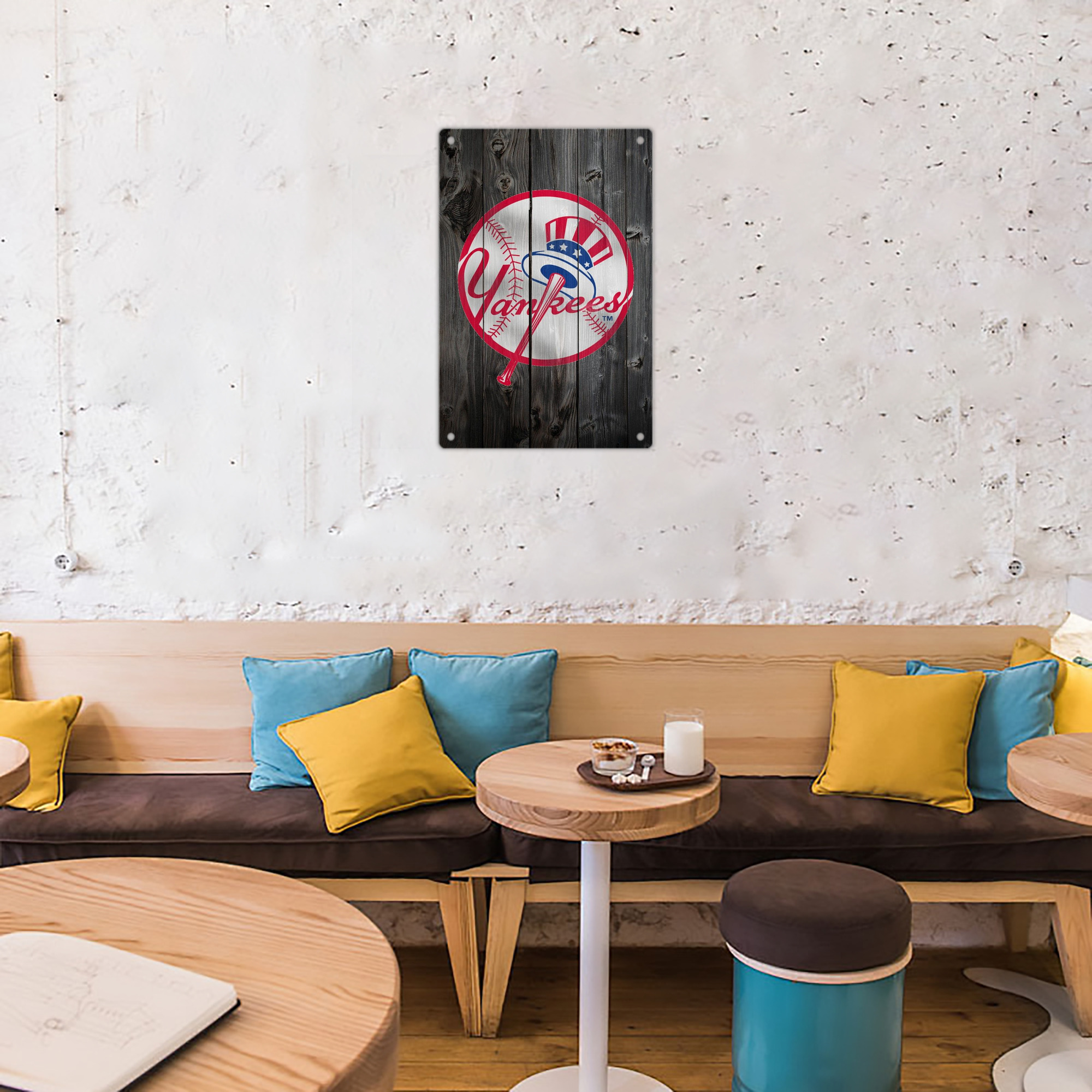 New York Yankees 189 8x12inch Vertical Aluminum Sign - Durable Fade-Resistant Indoor/Outdoor Safety & Information Plaque For Office, Hotel, Restaurant, Bar, Public Spaces