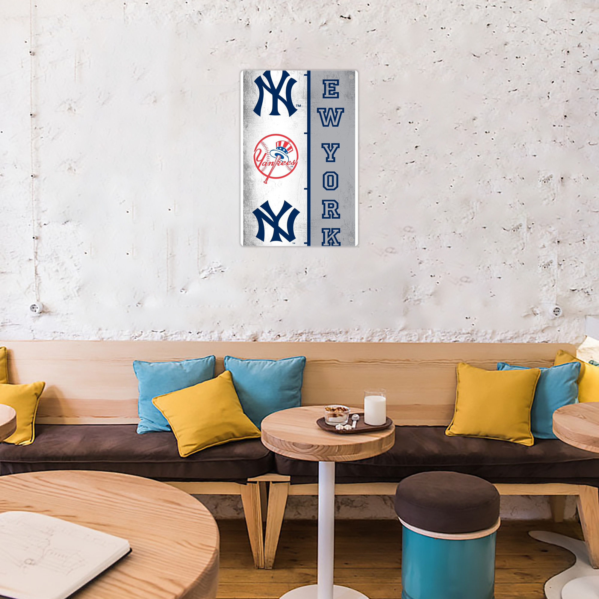 New York Yankees 217 8x12inch Vertical Aluminum Sign - Durable Fade-Resistant Indoor/Outdoor Safety & Information Plaque For Office, Hotel, Restaurant, Bar, Public Spaces