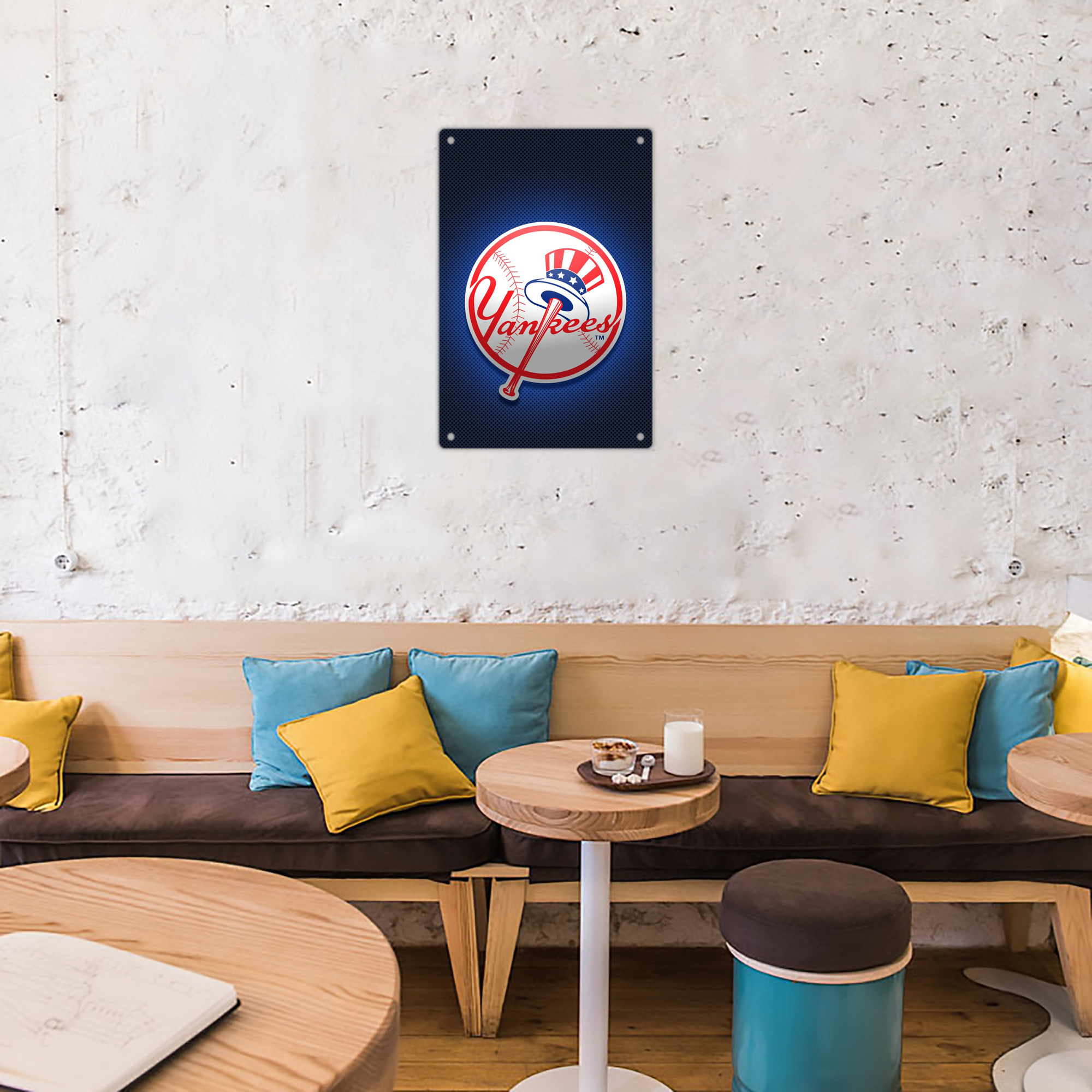 New York Yankees 193 8x12inch Vertical Aluminum Sign - Durable Fade-Resistant Indoor/Outdoor Safety & Information Plaque For Office, Hotel, Restaurant, Bar, Public Spaces