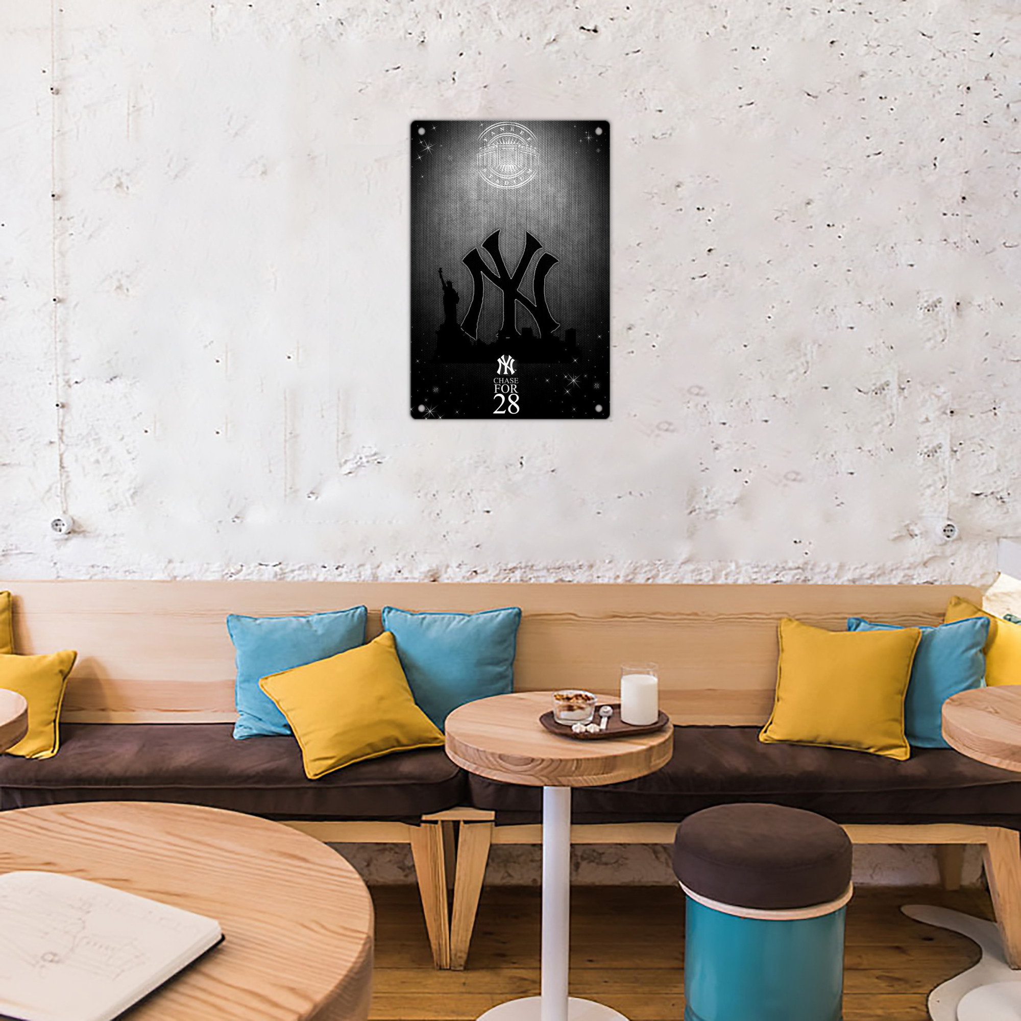 New York Yankees 313 8x12inch Vertical Aluminum Sign - Durable Fade-Resistant Indoor/Outdoor Safety & Information Plaque For Office, Hotel, Restaurant, Bar, Public Spaces