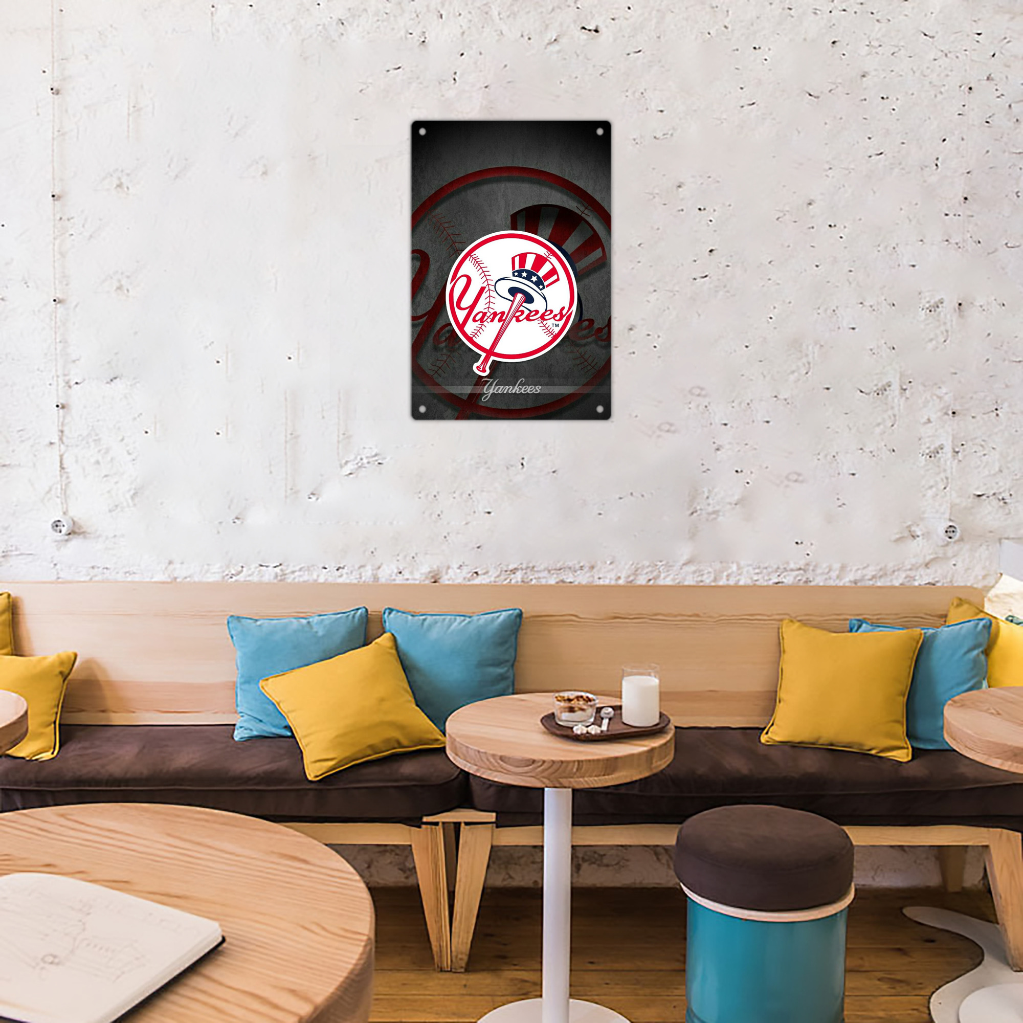 New York Yankees 228 8x12inch Vertical Aluminum Sign - Durable Fade-Resistant Indoor/Outdoor Safety & Information Plaque For Office, Hotel, Restaurant, Bar, Public Spaces