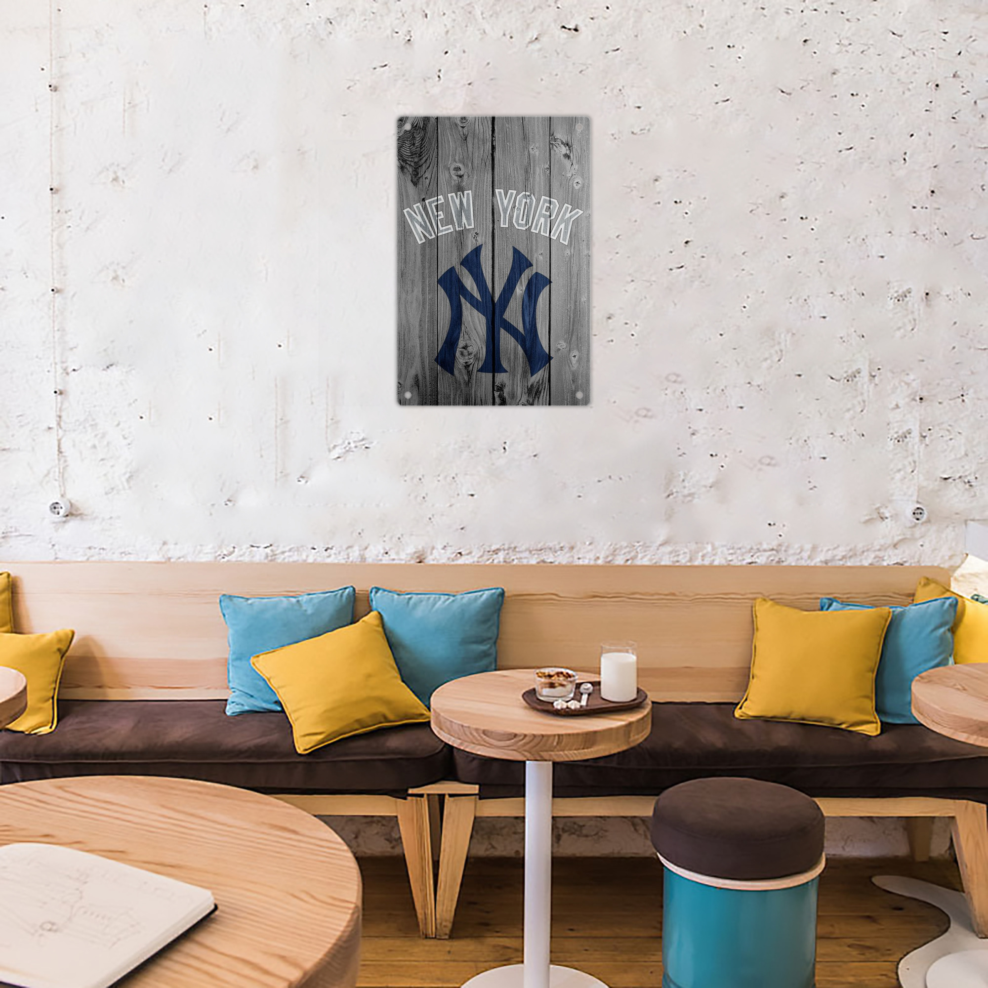 New York Yankees 204 8x12inch Vertical Aluminum Sign - Durable Fade-Resistant Indoor/Outdoor Safety & Information Plaque For Office, Hotel, Restaurant, Bar, Public Spaces