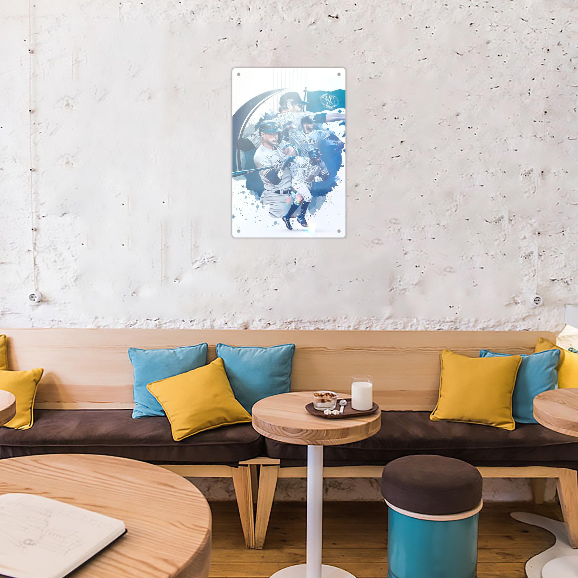 New York Yankees 329 8x12inch Vertical Aluminum Sign - Durable Fade-Resistant Indoor/Outdoor Safety & Information Plaque For Office, Hotel, Restaurant, Bar, Public Spaces