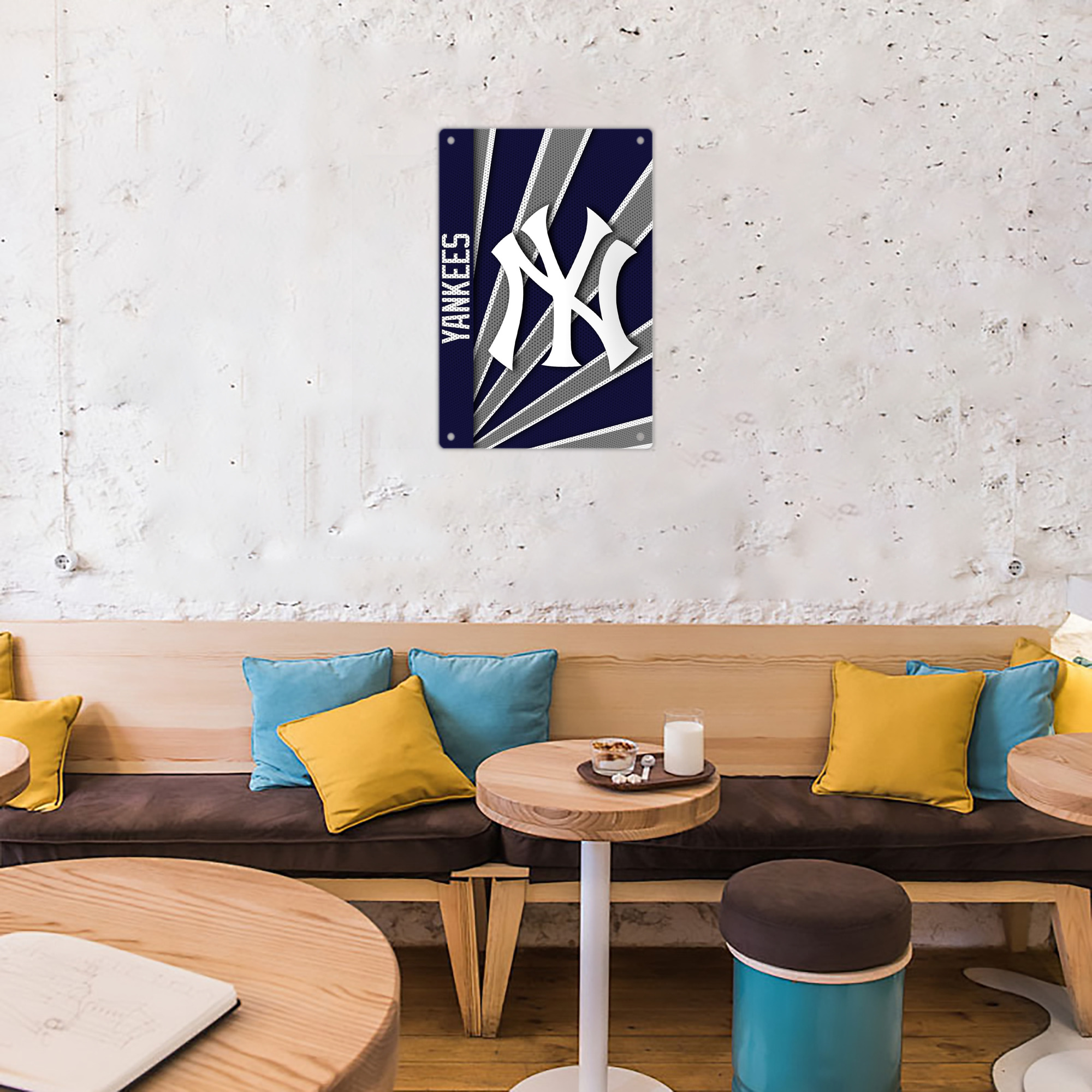 New York Yankees 321 8x12inch Vertical Aluminum Sign - Durable Fade-Resistant Indoor/Outdoor Safety & Information Plaque For Office, Hotel, Restaurant, Bar, Public Spaces