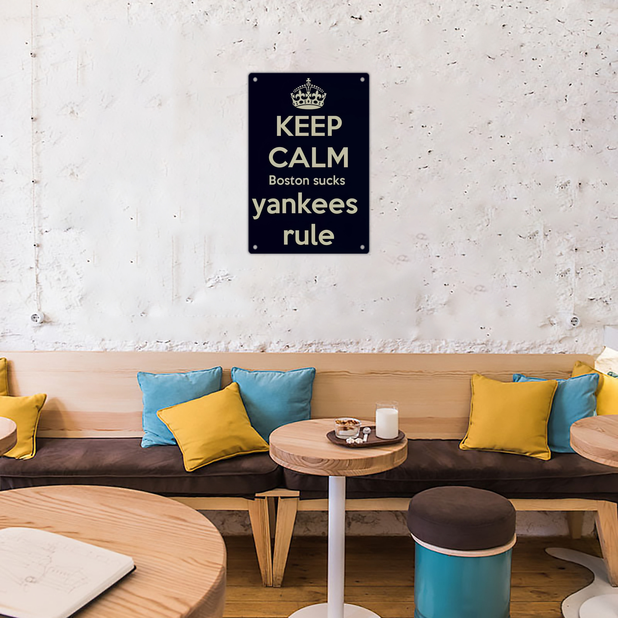 New York Yankees 226 8x12inch Vertical Aluminum Sign - Durable Fade-Resistant Indoor/Outdoor Safety & Information Plaque For Office, Hotel, Restaurant, Bar, Public Spaces