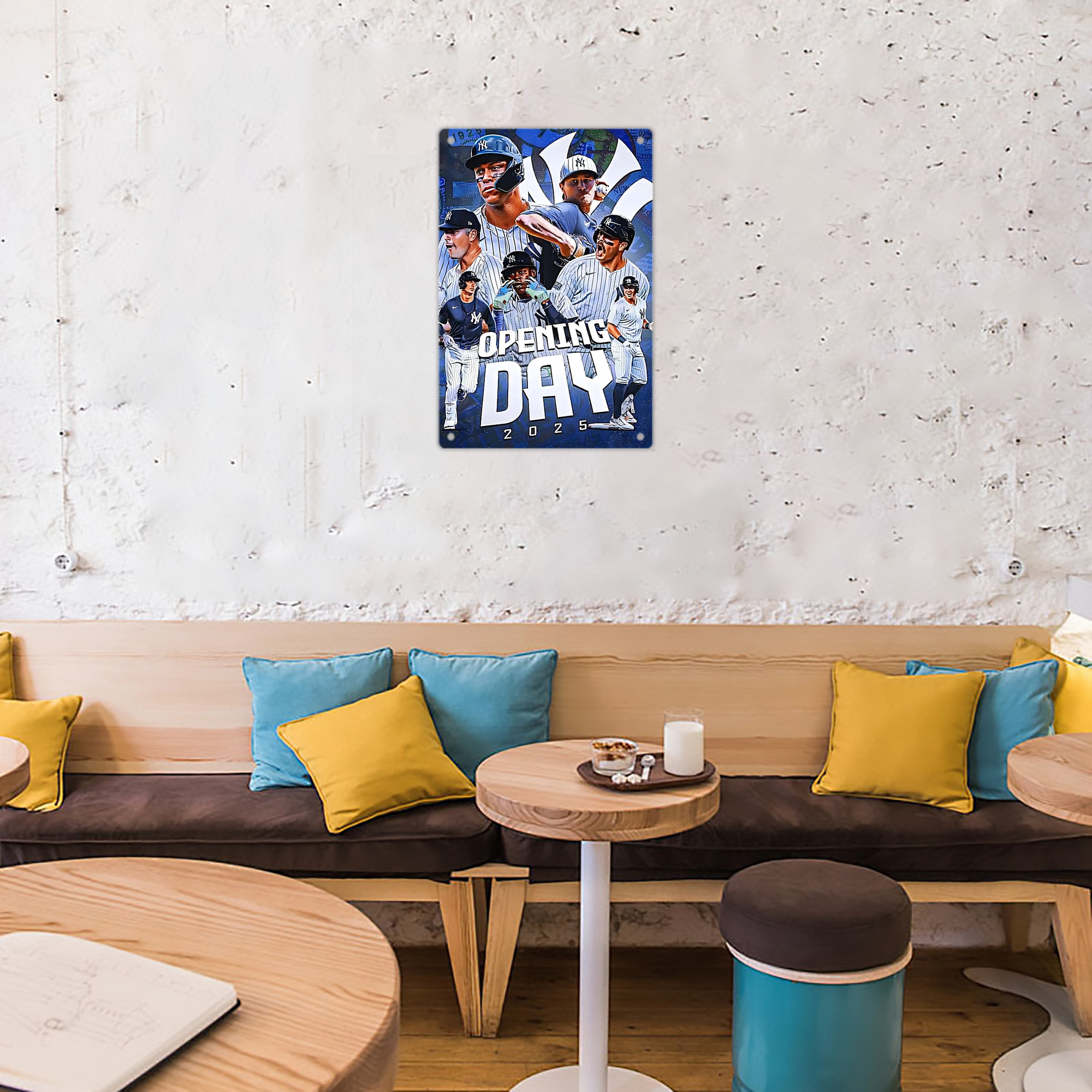 New York Yankees 215 8x12inch Vertical Aluminum Sign - Durable Fade-Resistant Indoor/Outdoor Safety & Information Plaque For Office, Hotel, Restaurant, Bar, Public Spaces